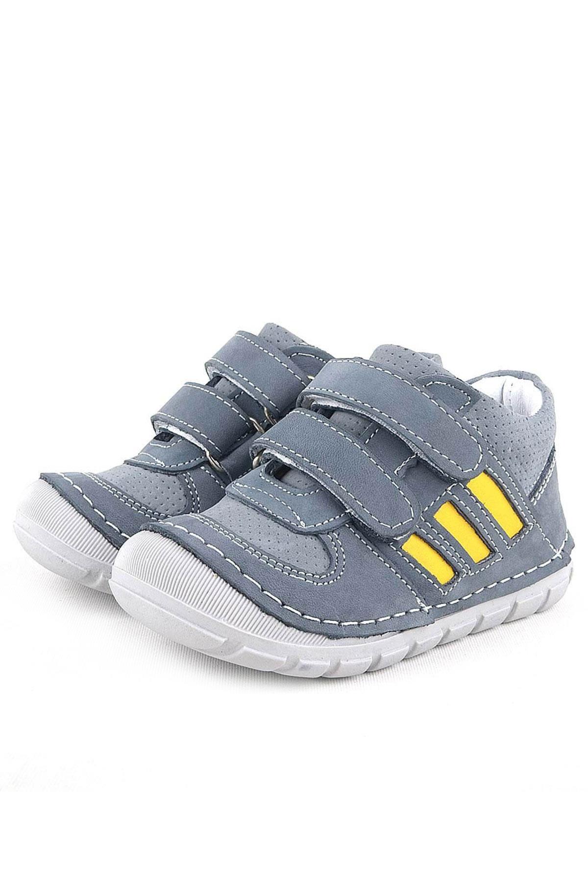 Rakerplus Genuine Leather Grey First Step Unisex Baby Shoes R520-GG.19
