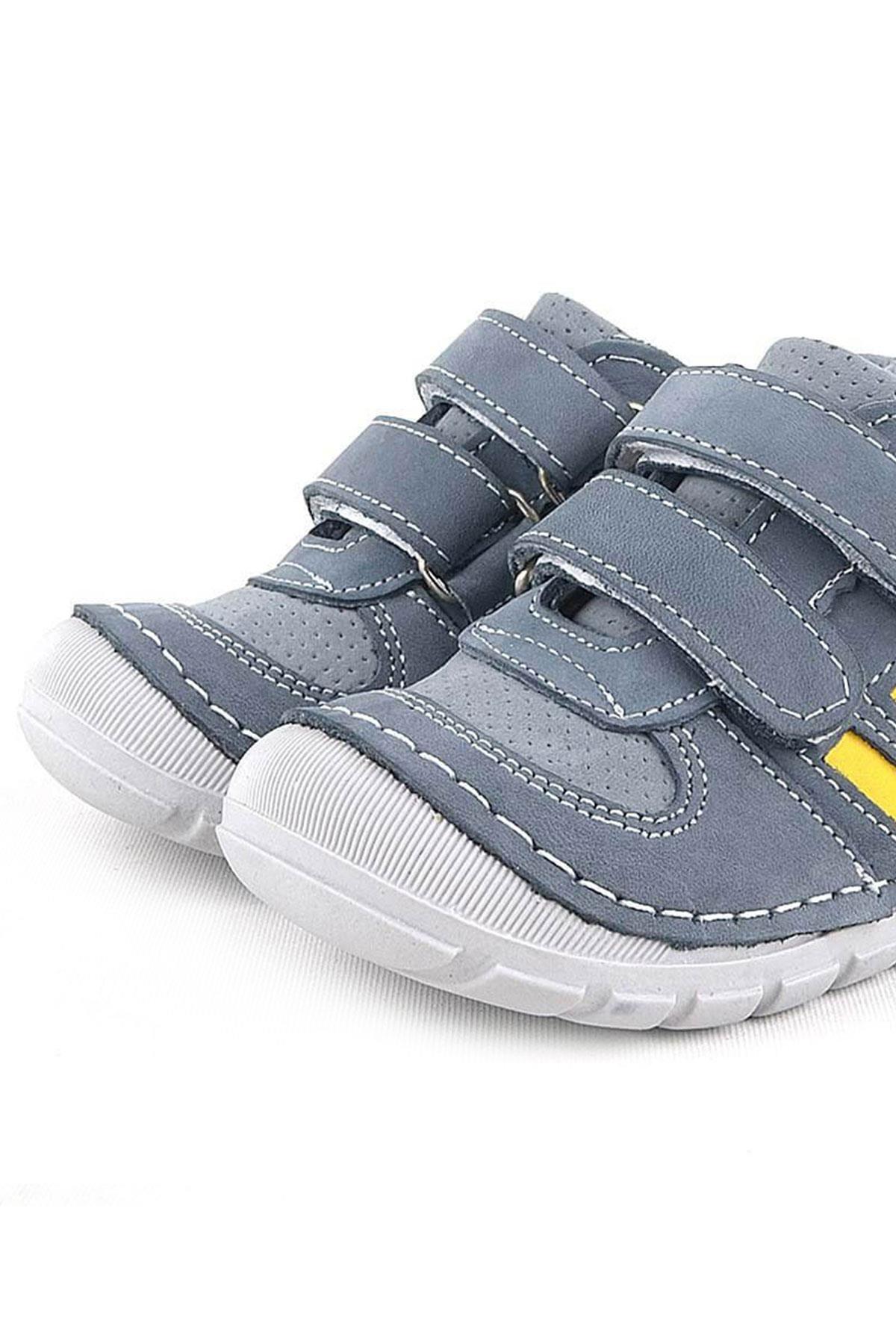 Rakerplus Genuine Leather Grey First Step Unisex Baby Shoes R520-GG.19