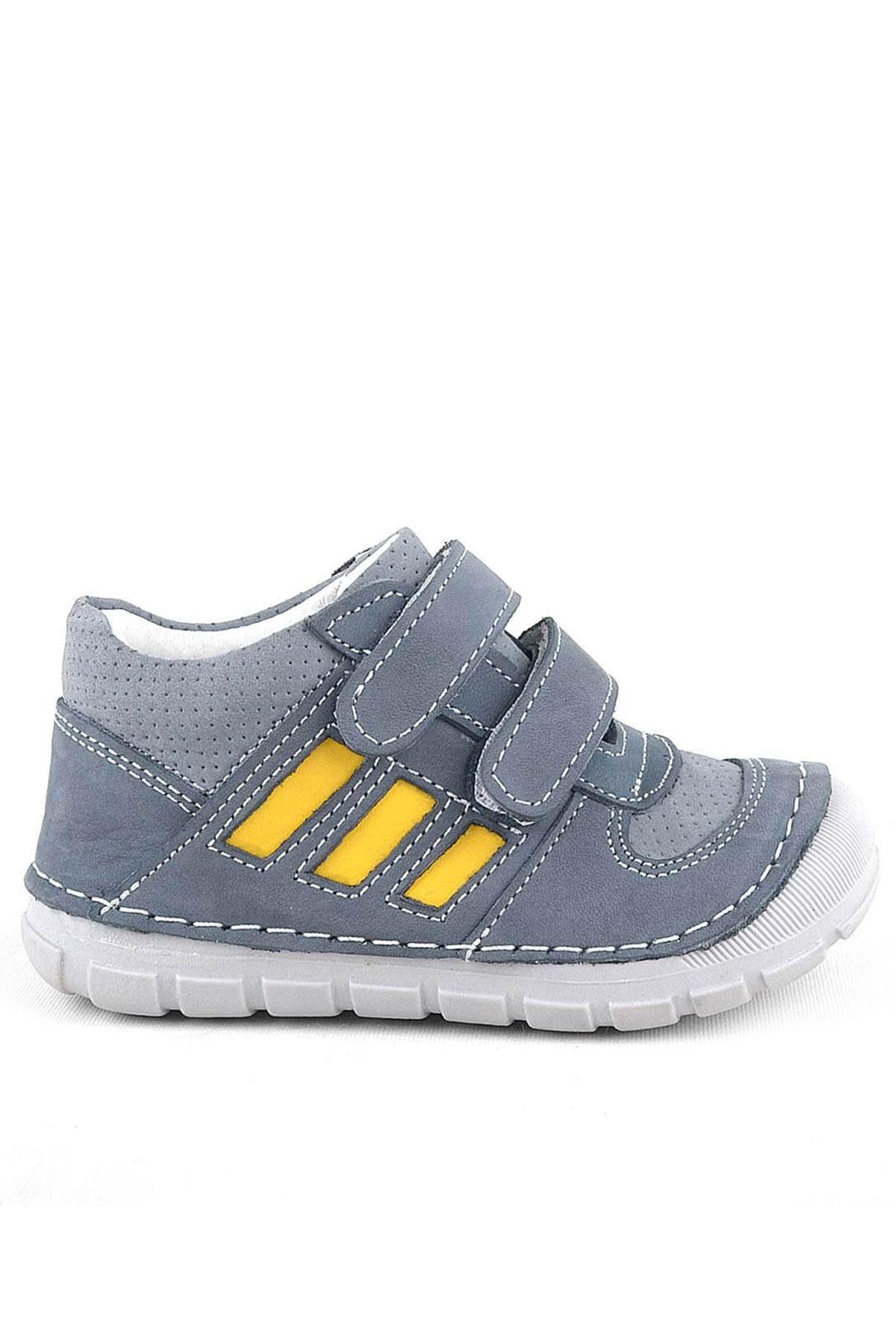 Rakerplus Genuine Leather Grey First Step Unisex Baby Shoes R520-GG.19