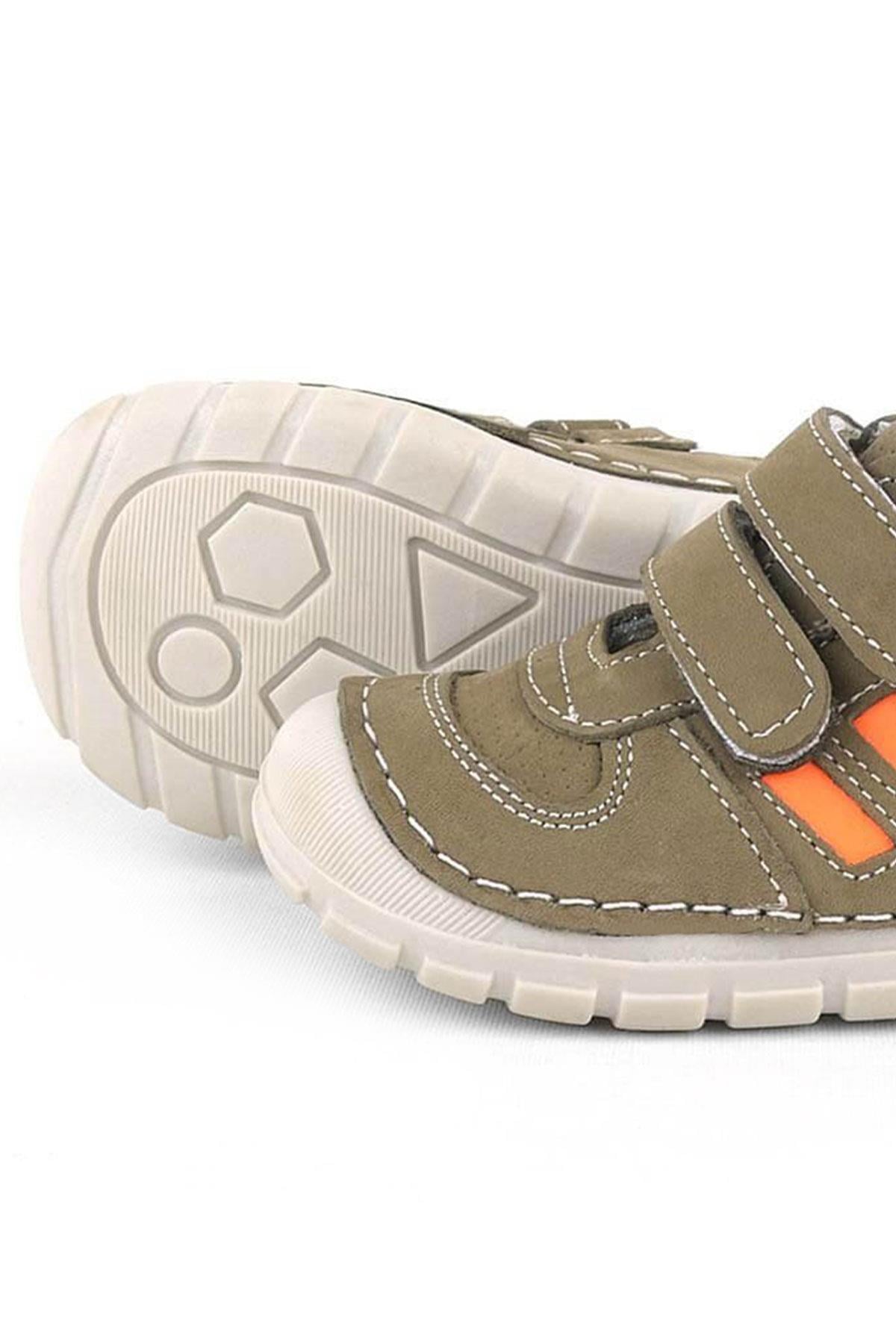 Rakerplus Genuine Leather Khaki First Step Unisex Baby Shoes R520-HK.19