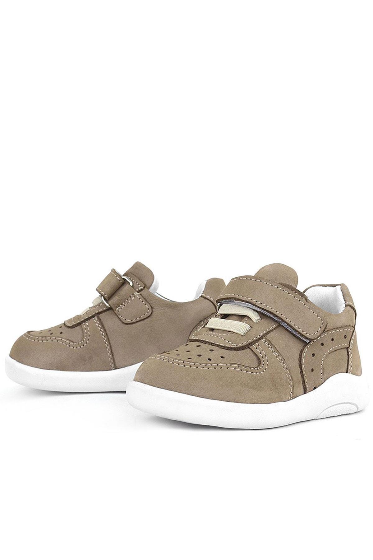 Rakerplus Genuine Leather Anatomical Sand Color Baby Sports Shoes R800-KM.19