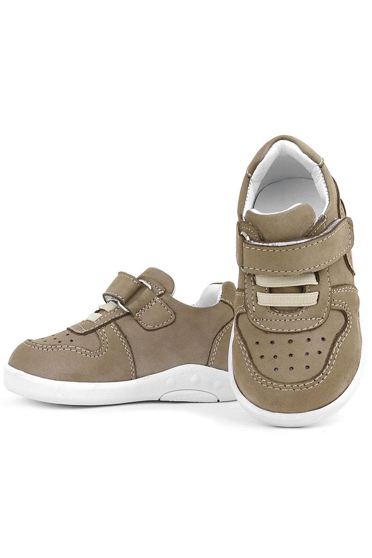 Rakerplus Genuine Leather Anatomical Sand Color Baby Sports Shoes R800-KM.19