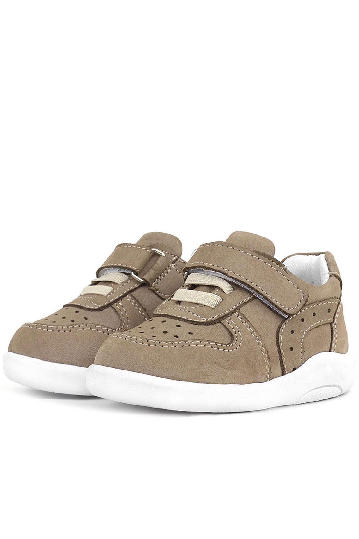 Rakerplus Genuine Leather Anatomical Sand Color Baby Sports Shoes R800-KM.19