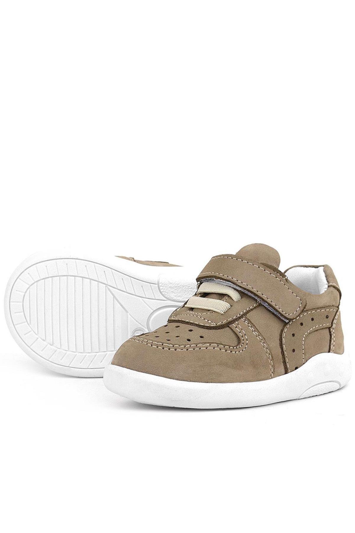 Rakerplus Genuine Leather Anatomical Sand Color Baby Sports Shoes R800-KM.19