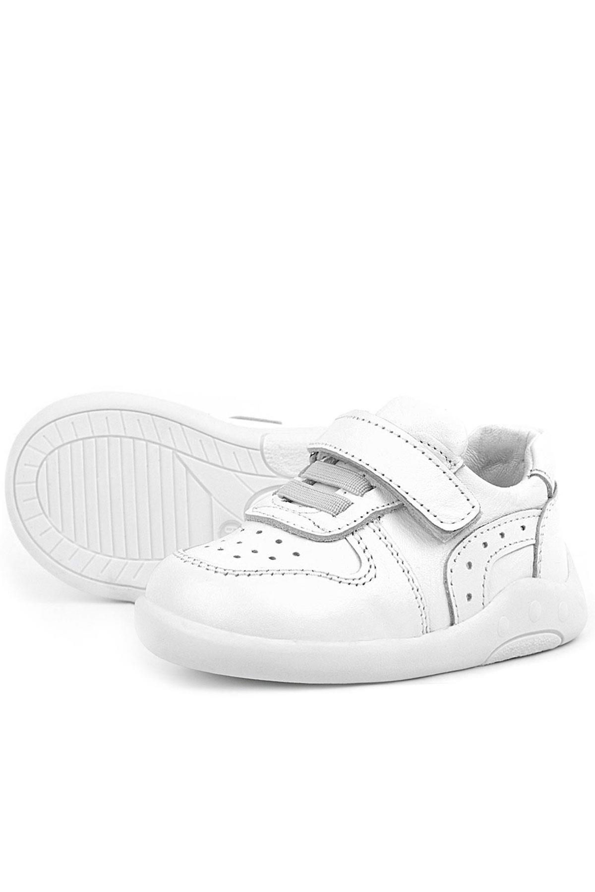 Rakerplus Genuine Leather White Anatomic Baby Sports Shoes R800-BE.19