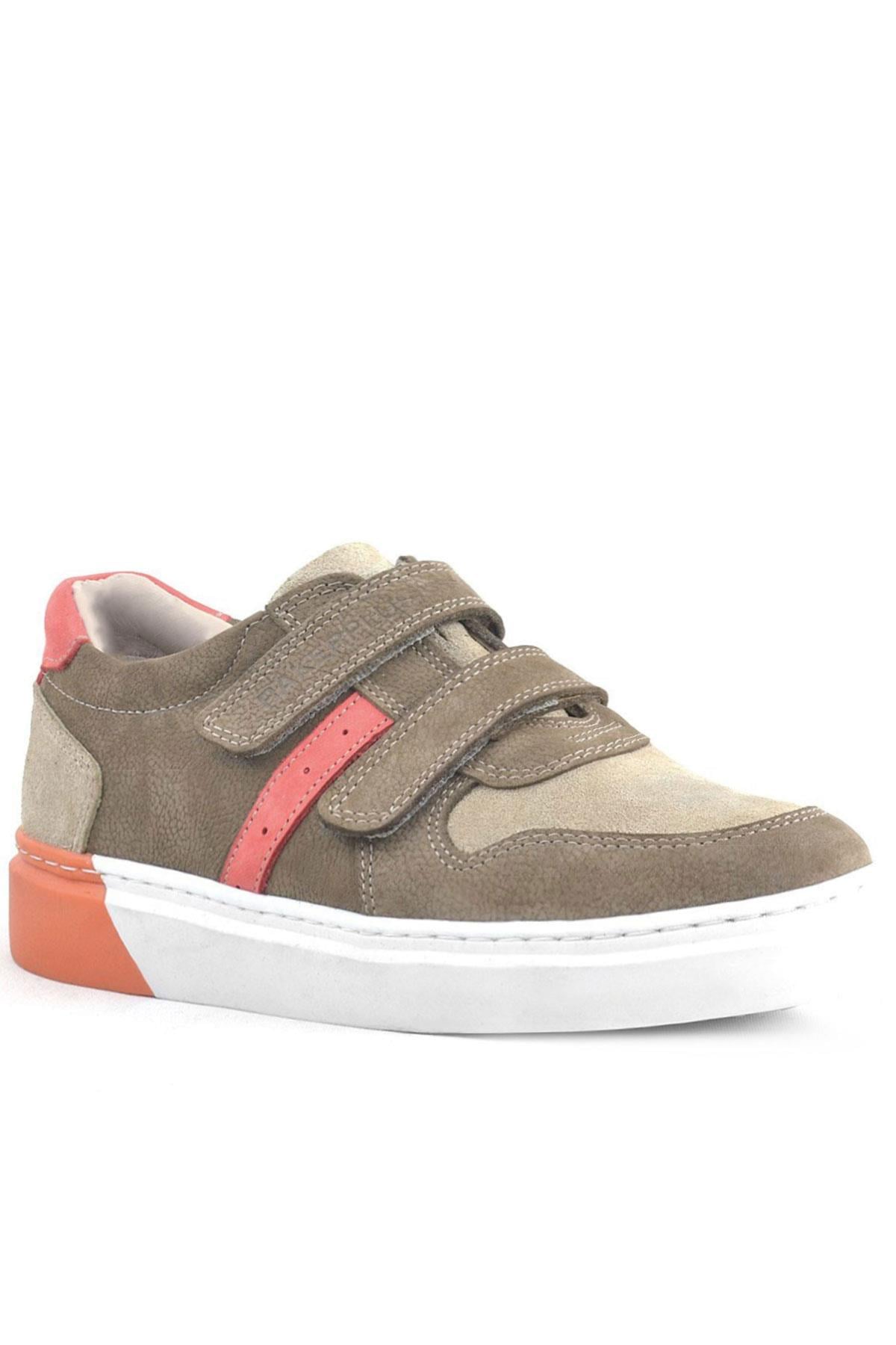 Rakerplus Genuine Leather Beige Color Boy's Sport Shoes 3751-KMT.36