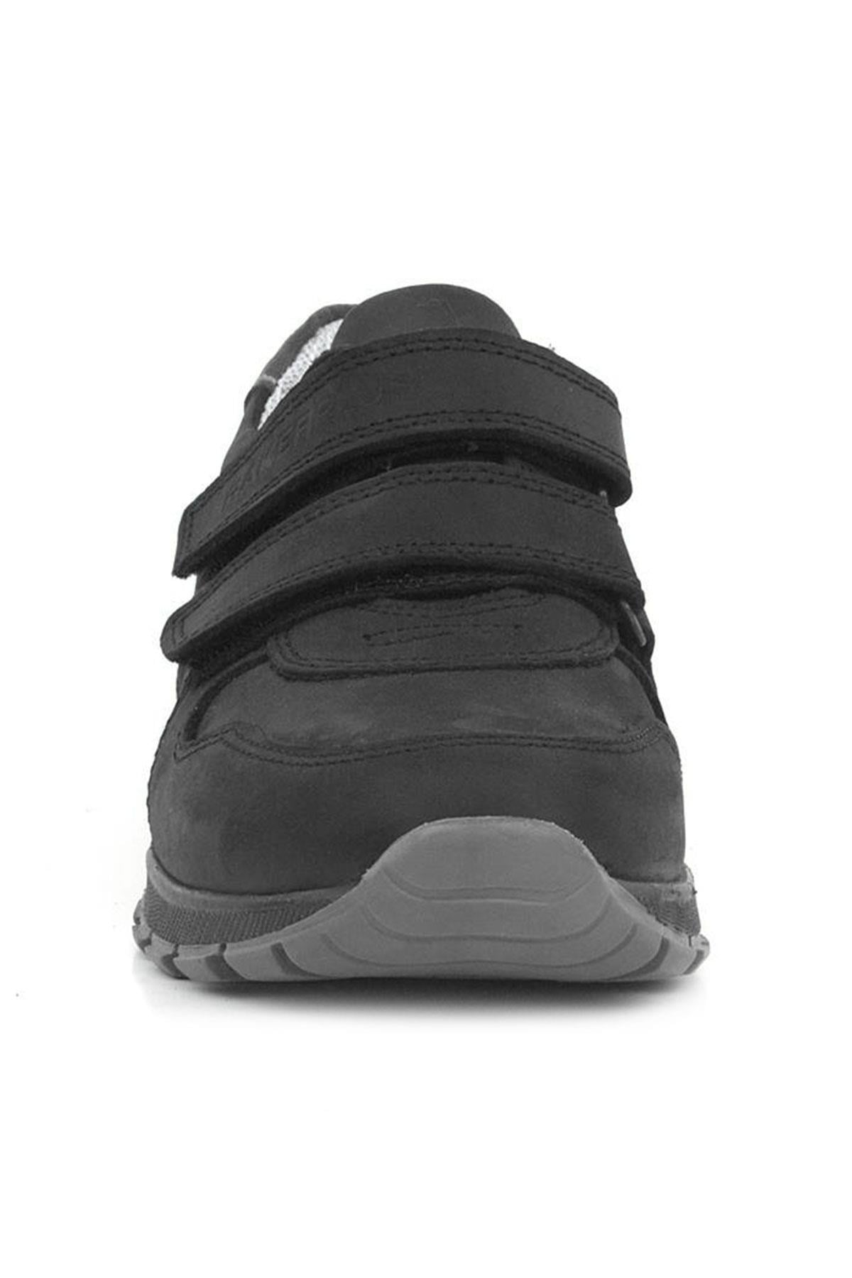 Rakerplus Genuine Leather Black Banded Kids Sportt Shoes 3750-SNG.31