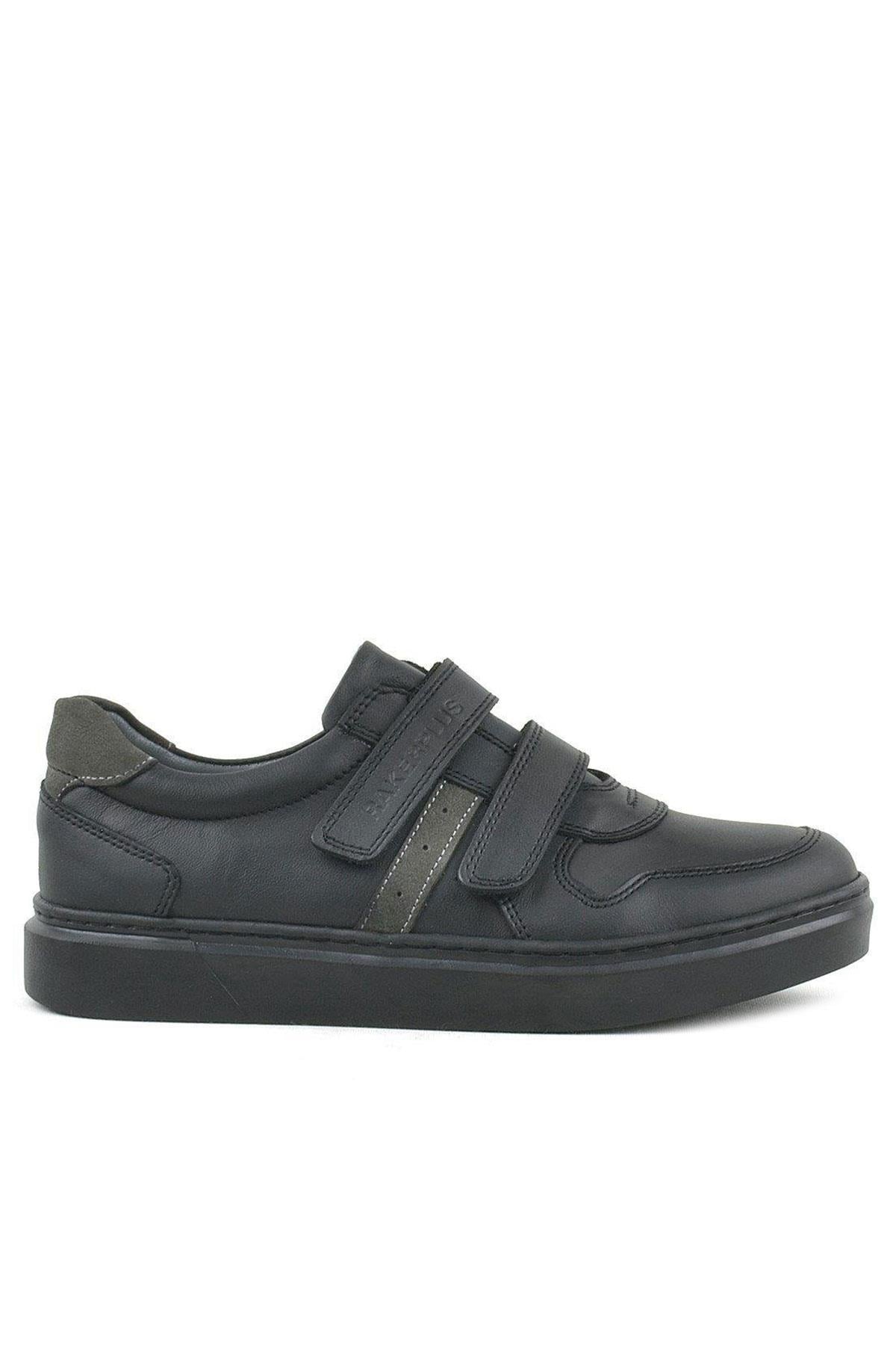 Rakerplus Genuine Leaher Khaki Green Black Kids Boys Sneaker 3751-SG.36