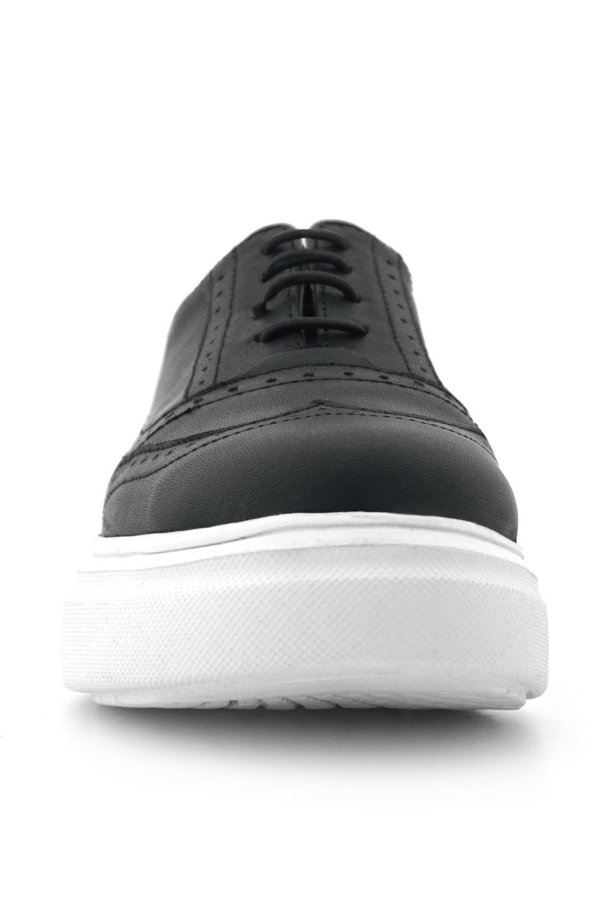 Rakerplus Hakiki Deri Siyah Hafif Taban Çocuk Oxford Klasik Ayakkabı 3140-SC-DERI-B.39