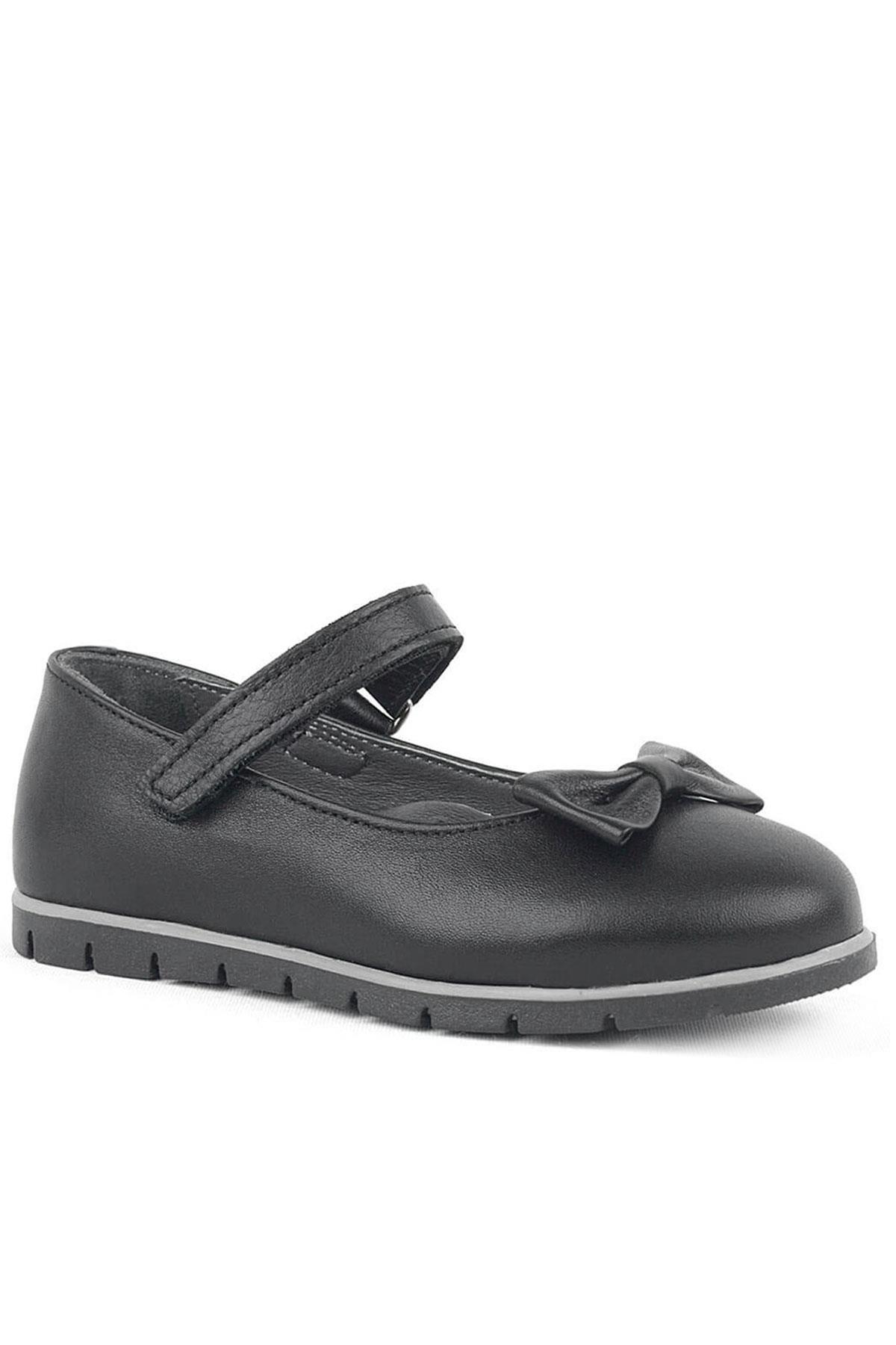 Rakerplus Genuine Leather Matte Black Flat Shoes Girls Flat Shoestes Flat Shoes 100-S1-DERI.25