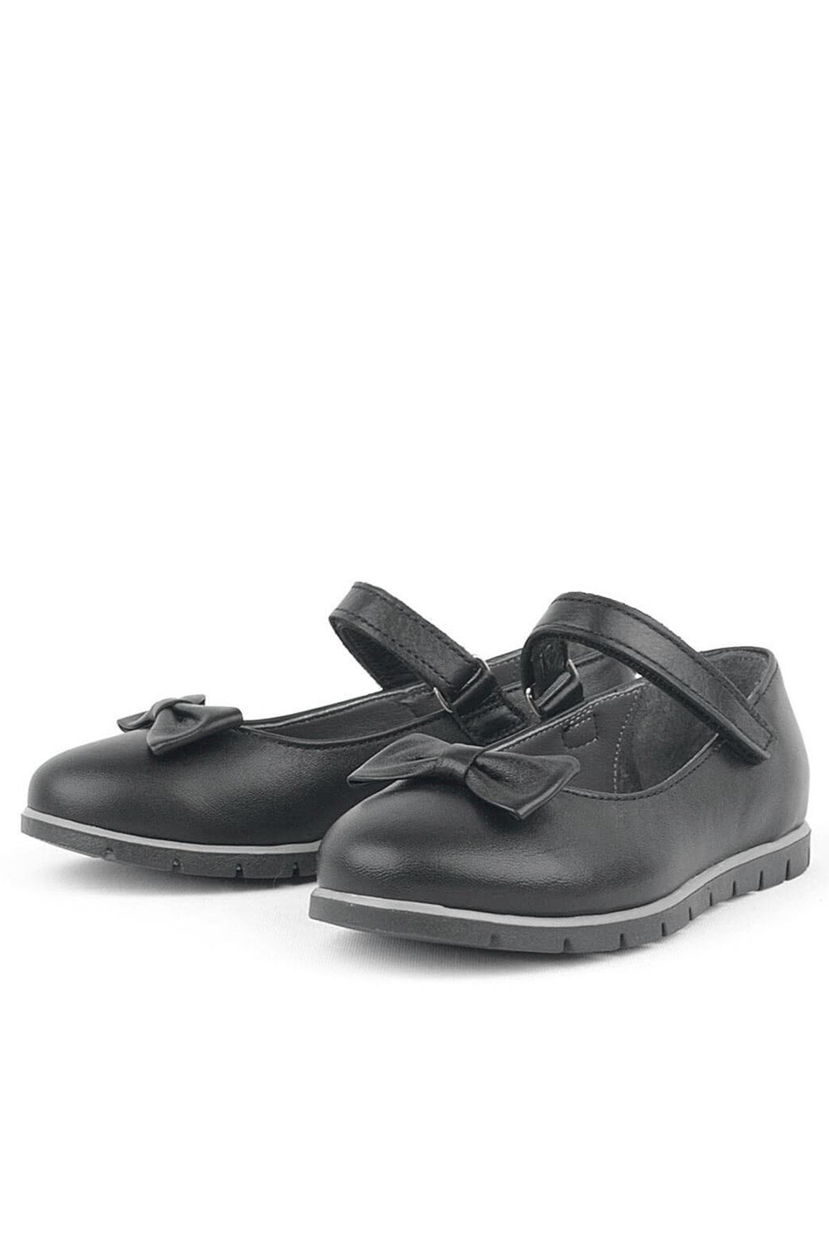Rakerplus Genuine Leather Matte Black Flat Shoes Girls Flat Shoestes Flat Shoes 100-S1-DERI.25