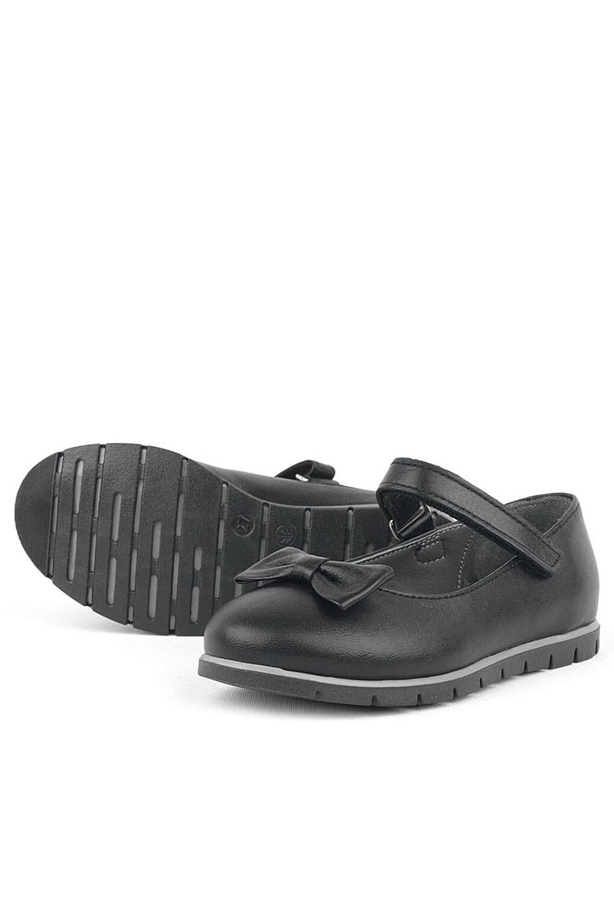 Rakerplus Genuine Leather Matte Black Flat Shoes Girls Flat Shoestes Flat Shoes 100-S1-DERI.25