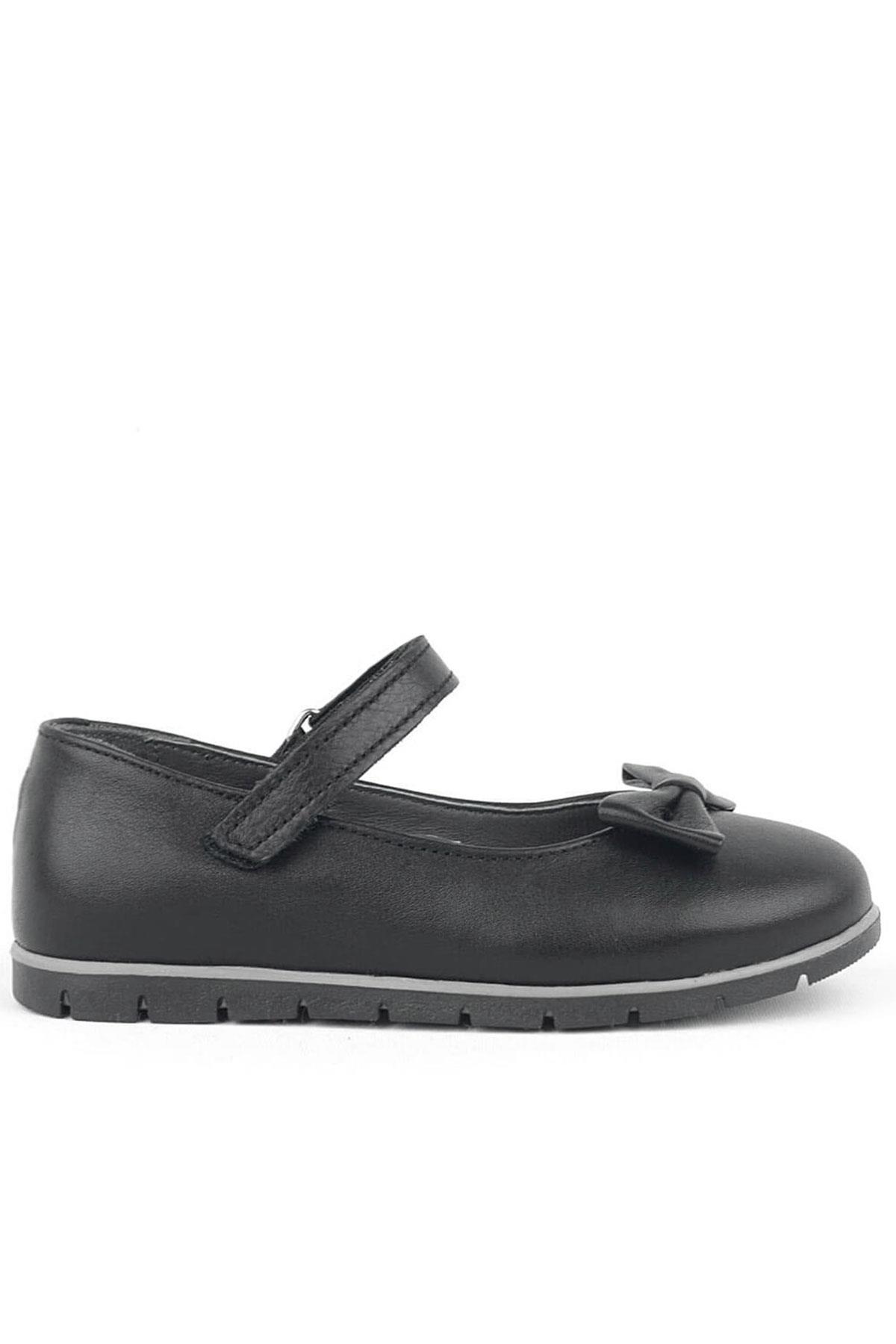 Rakerplus Genuine Leather Matte Black Flat Shoes Girls Flat Shoestes Flat Shoes 100-S1-DERI.25