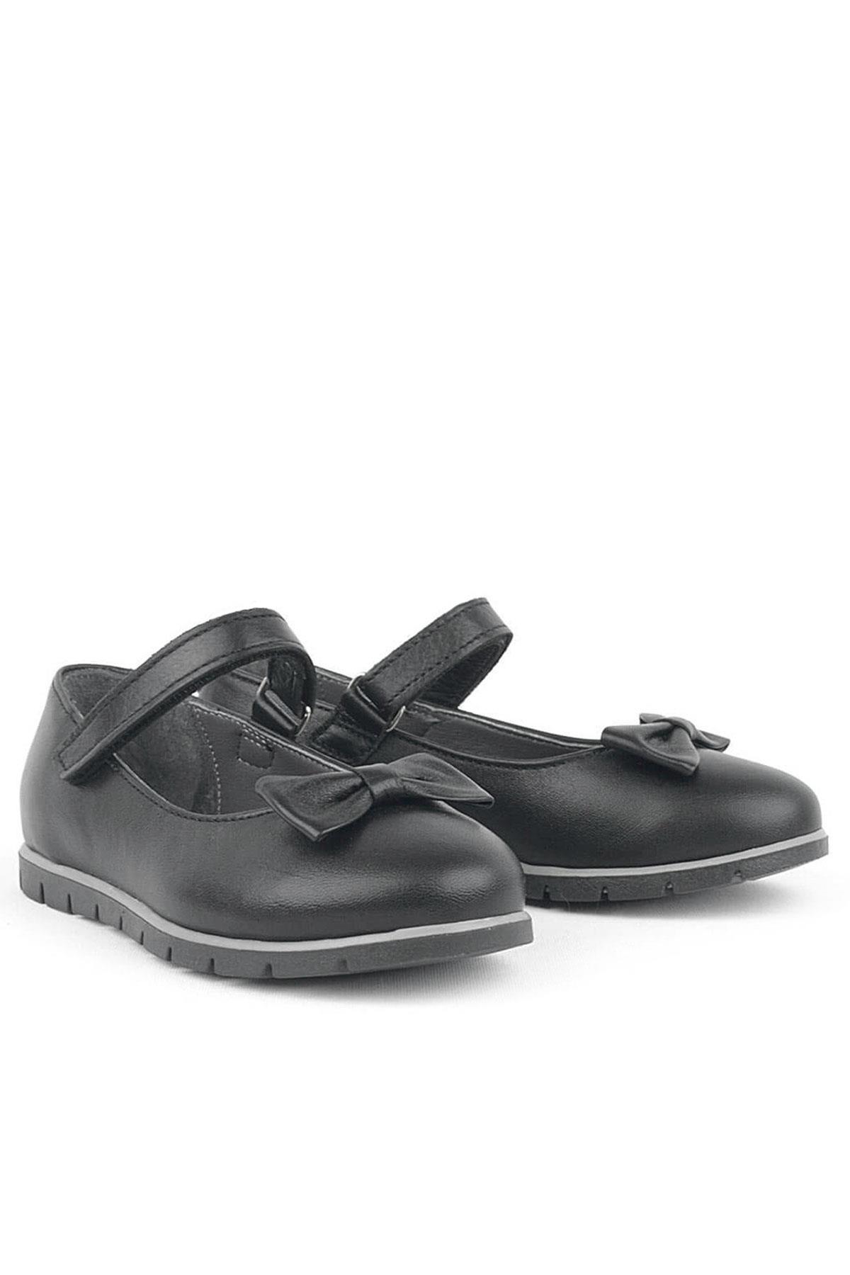 Rakerplus Genuine Leather Matte Black Flat Shoes Girls Flat Shoestes Flat Shoes 100-S1-DERI.25