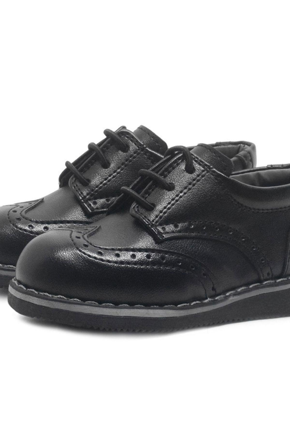 Rakerplus Hidra Matte Black Classic Baby Boy Shoes 3070-SM-B.22