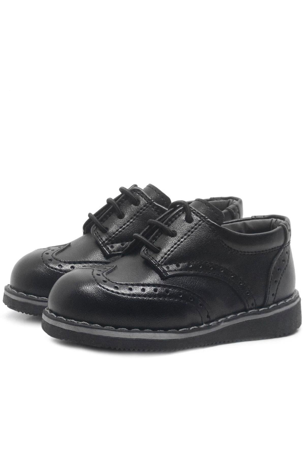 Rakerplus Hidra Matte Black Classic Baby Boy Shoes 3070-SM-B.22