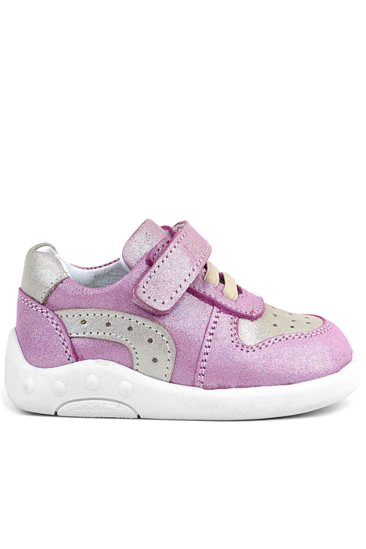 Rakerplus Genuine Leather Anatomic Pink Shiny Baby Sports Shoes