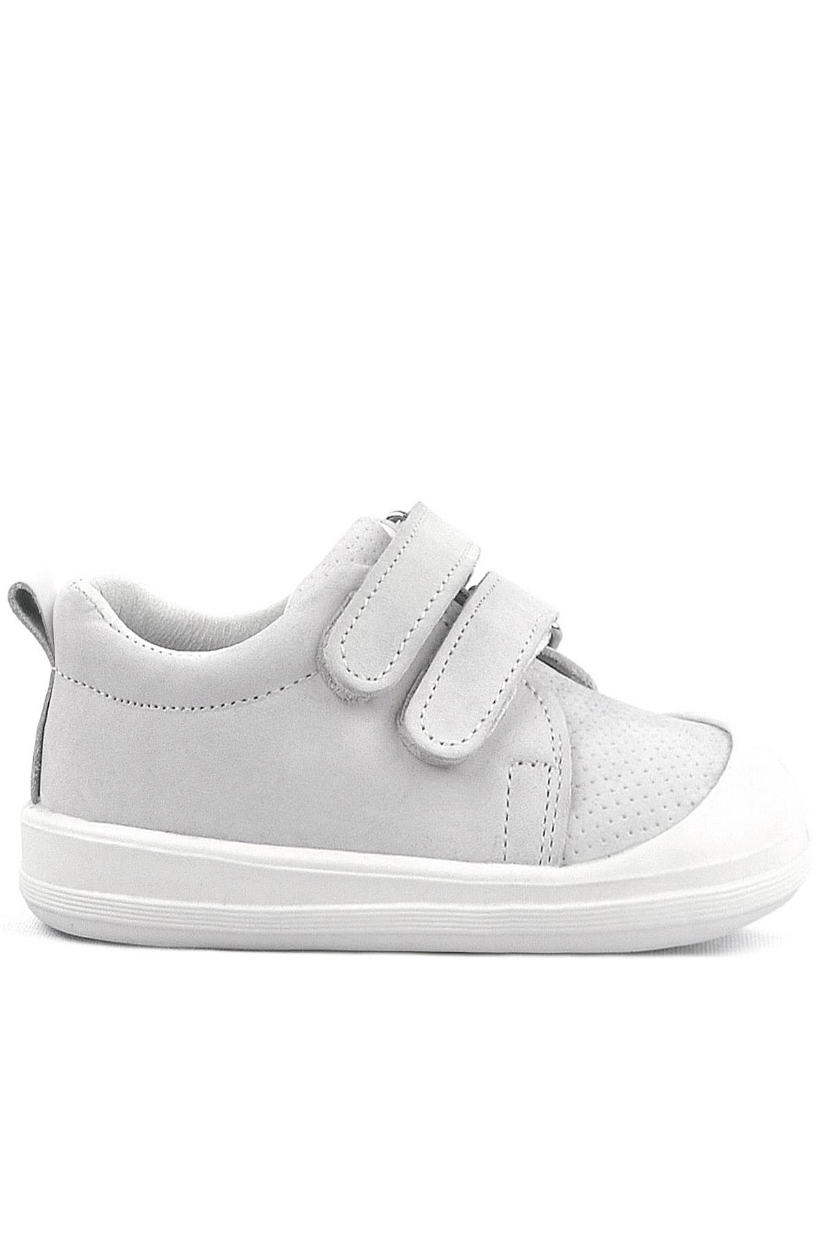 Rakerplus Sonic Genuine Leather White Anatomic Baby Sport Shoes Sneakers