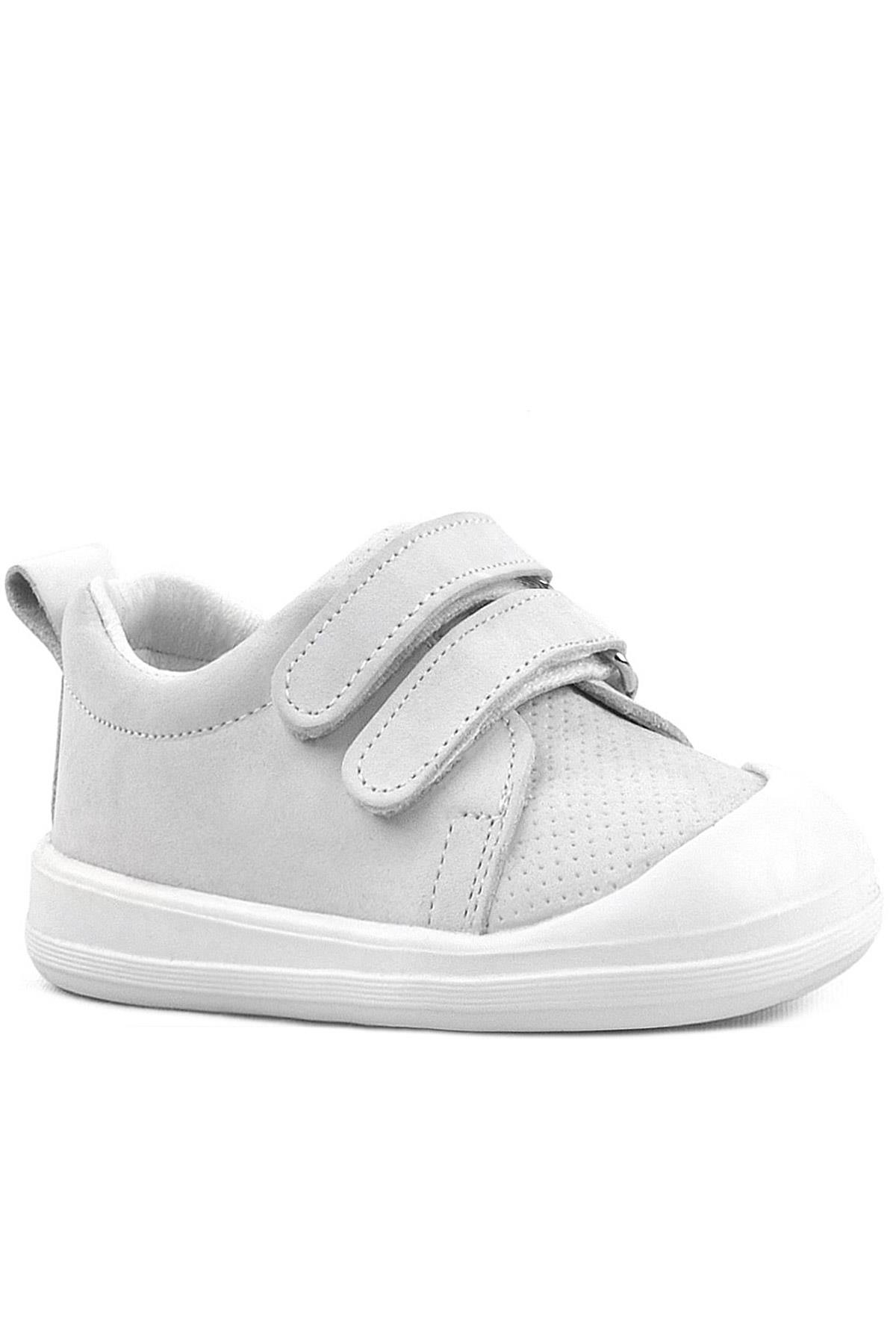 Rakerplus Sonic Genuine Leather White Anatomic Baby Sport Shoes Sneakers