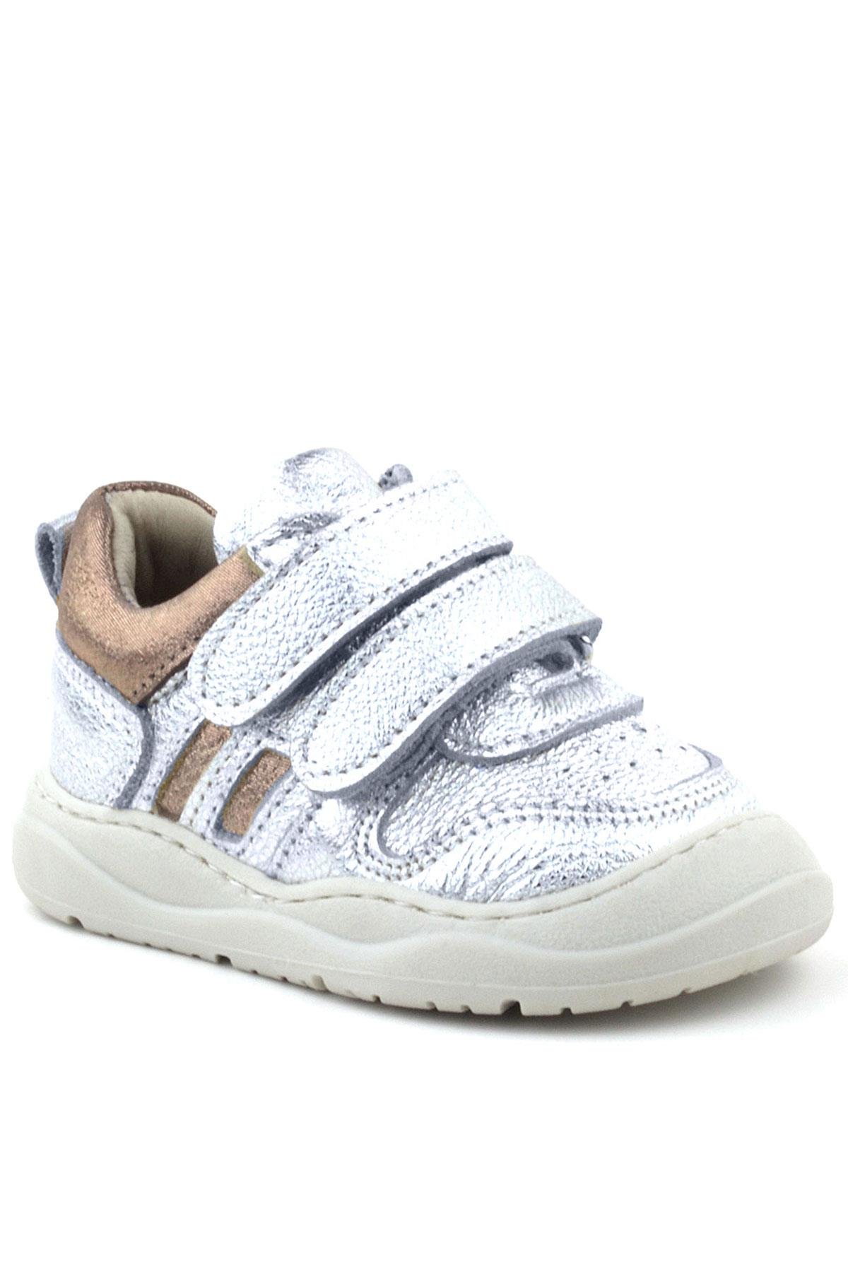 Rakerplus Schaggy Genuine Leather Silver Shiny Baby Sports Shoes