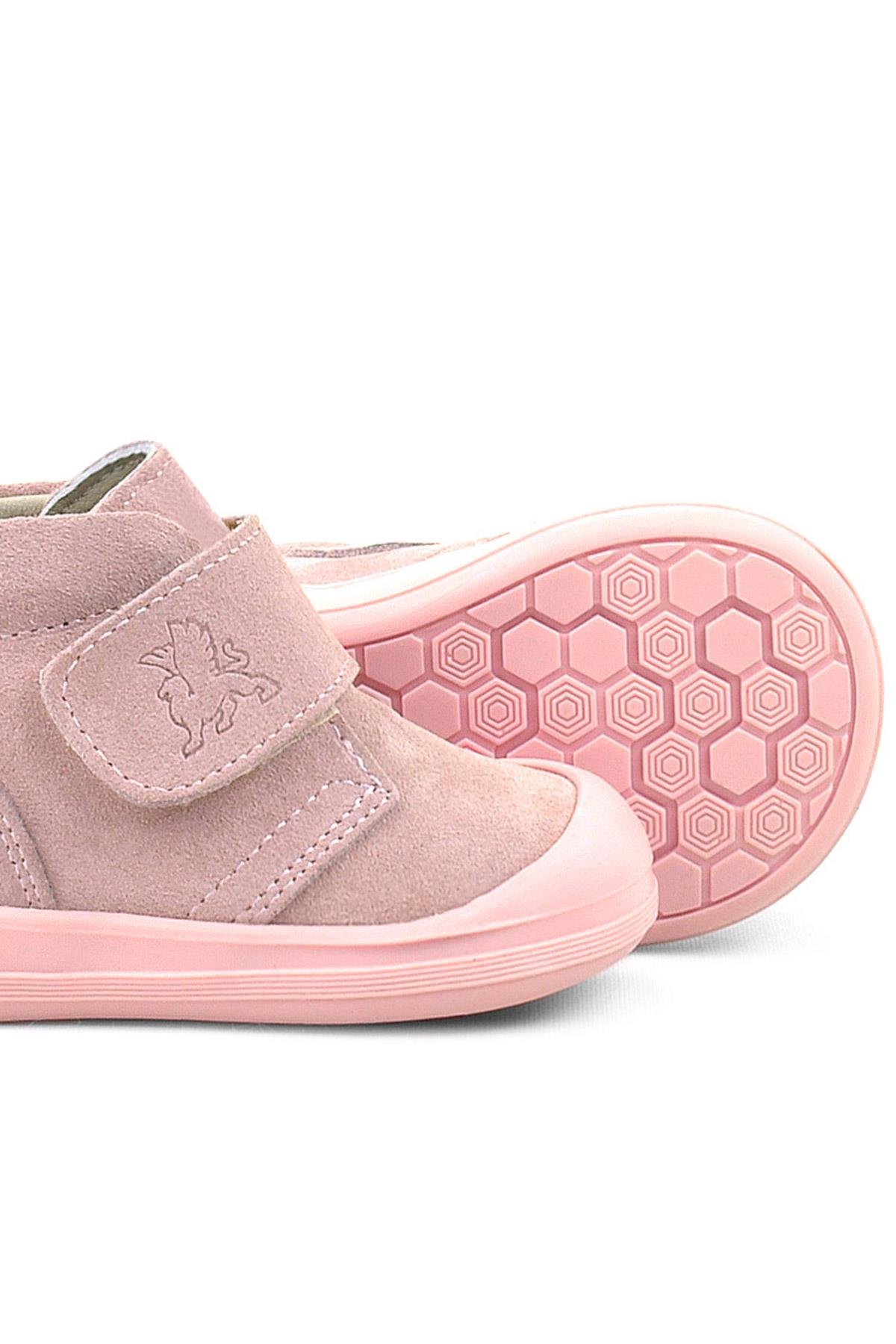 Rakerplus Yoohoo Hakiki Deri Pudra Cırtlı Kız Bebek Bot