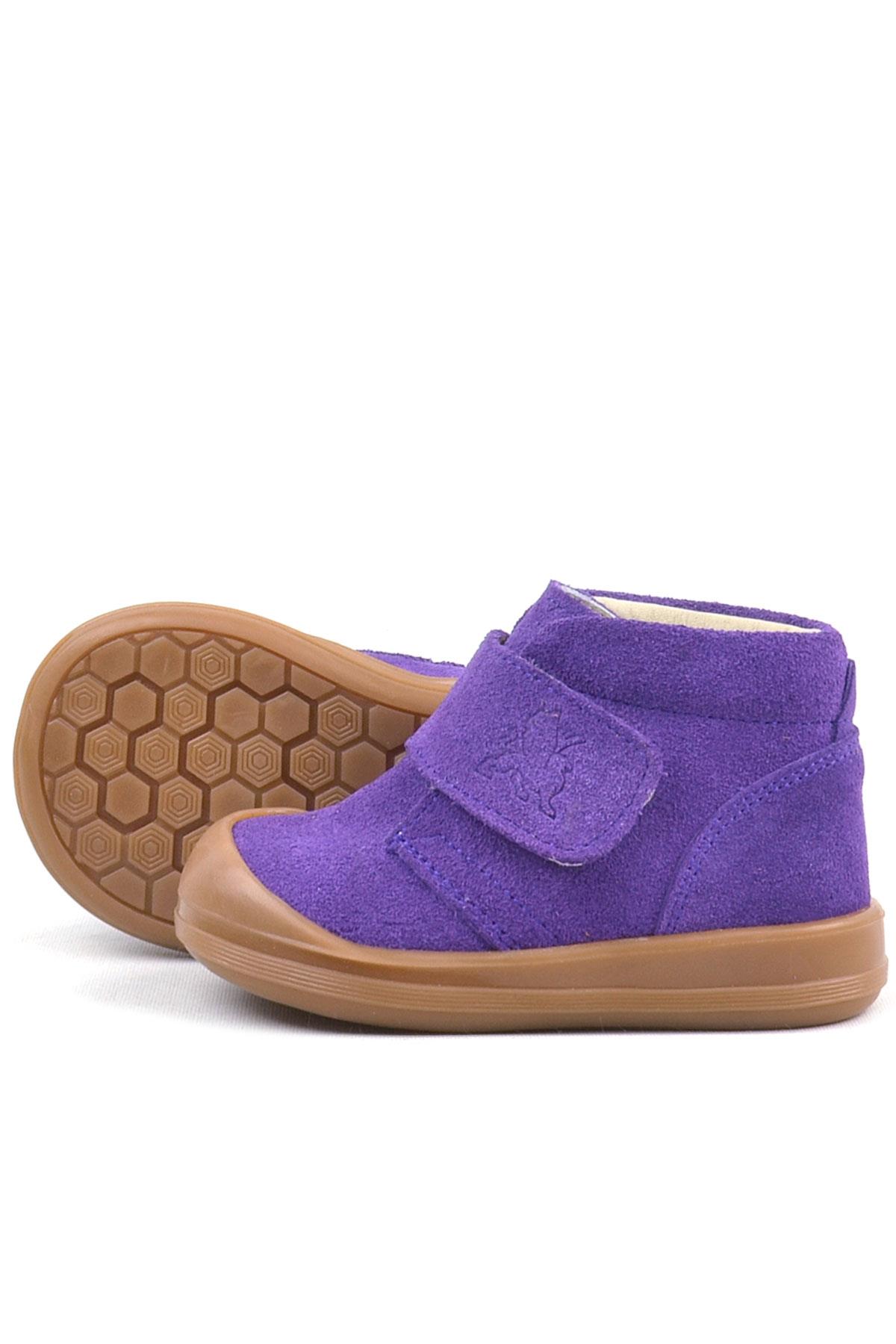 Rakerplus Yoohoo Genuine Leather Purple Baby Girl Boots