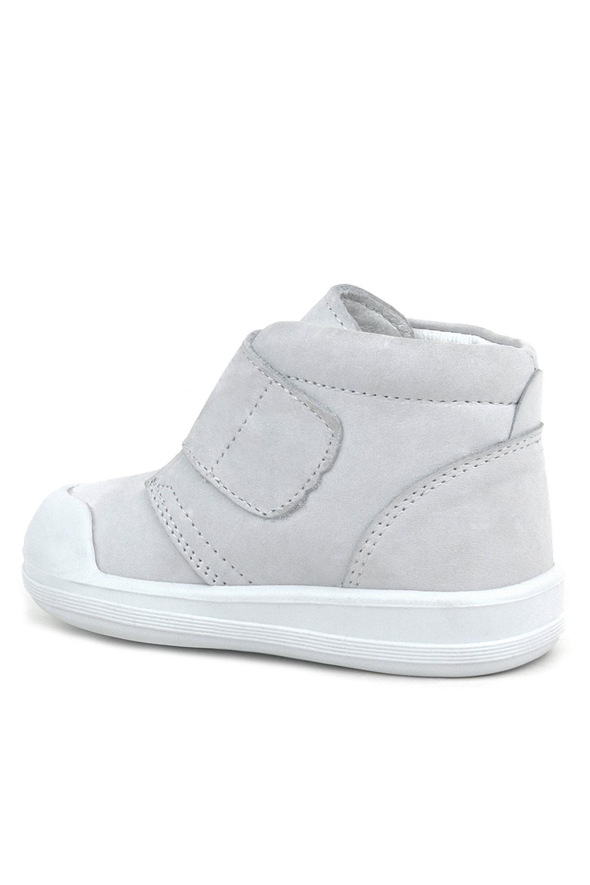 Rakerplus Yoohoo Hakiki Deri Beyaz Cırtlı Kız Bebek Bot