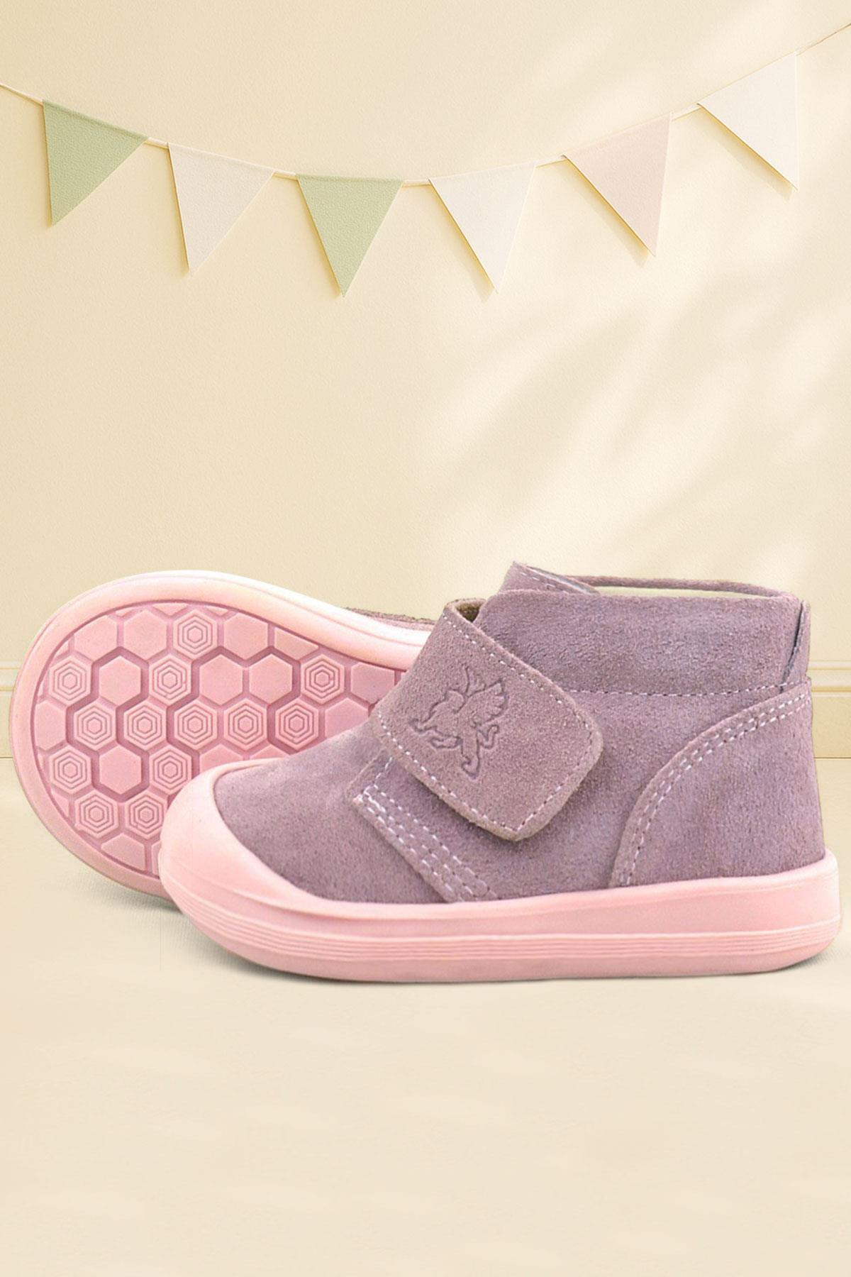 Rakerplus Yoohoo Genuine Leather Pink Baby Girl Boots