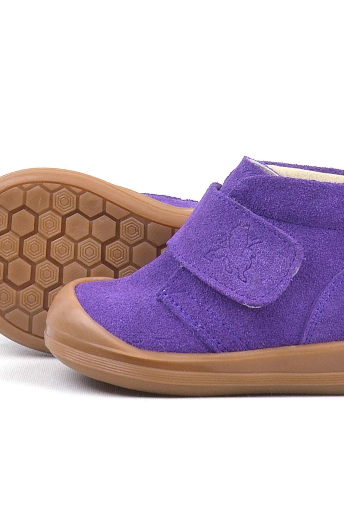 Rakerplus Yoohoo Genuine Leather Purple Baby Girl Boots