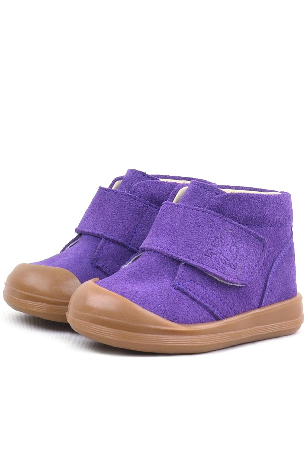 Rakerplus Yoohoo Genuine Leather Purple Baby Girl Boots