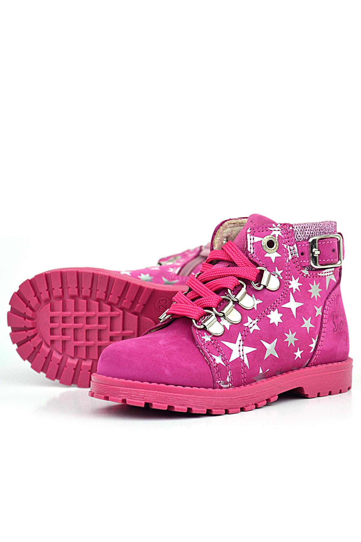 Rakerplus Griffon Hakiki Deri Fuşya Pembe Bebek Bot