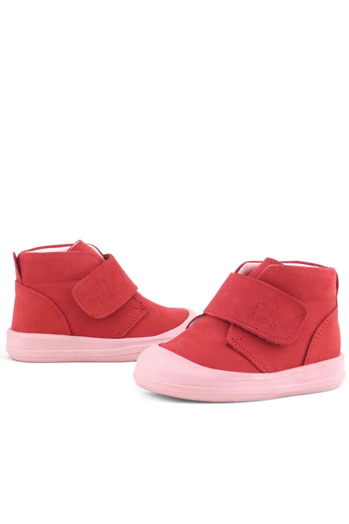 Rakerplus Yoohoo Hakiki Deri Nar Çiçeği Pembe Cırtlı Kız Bebek Bot