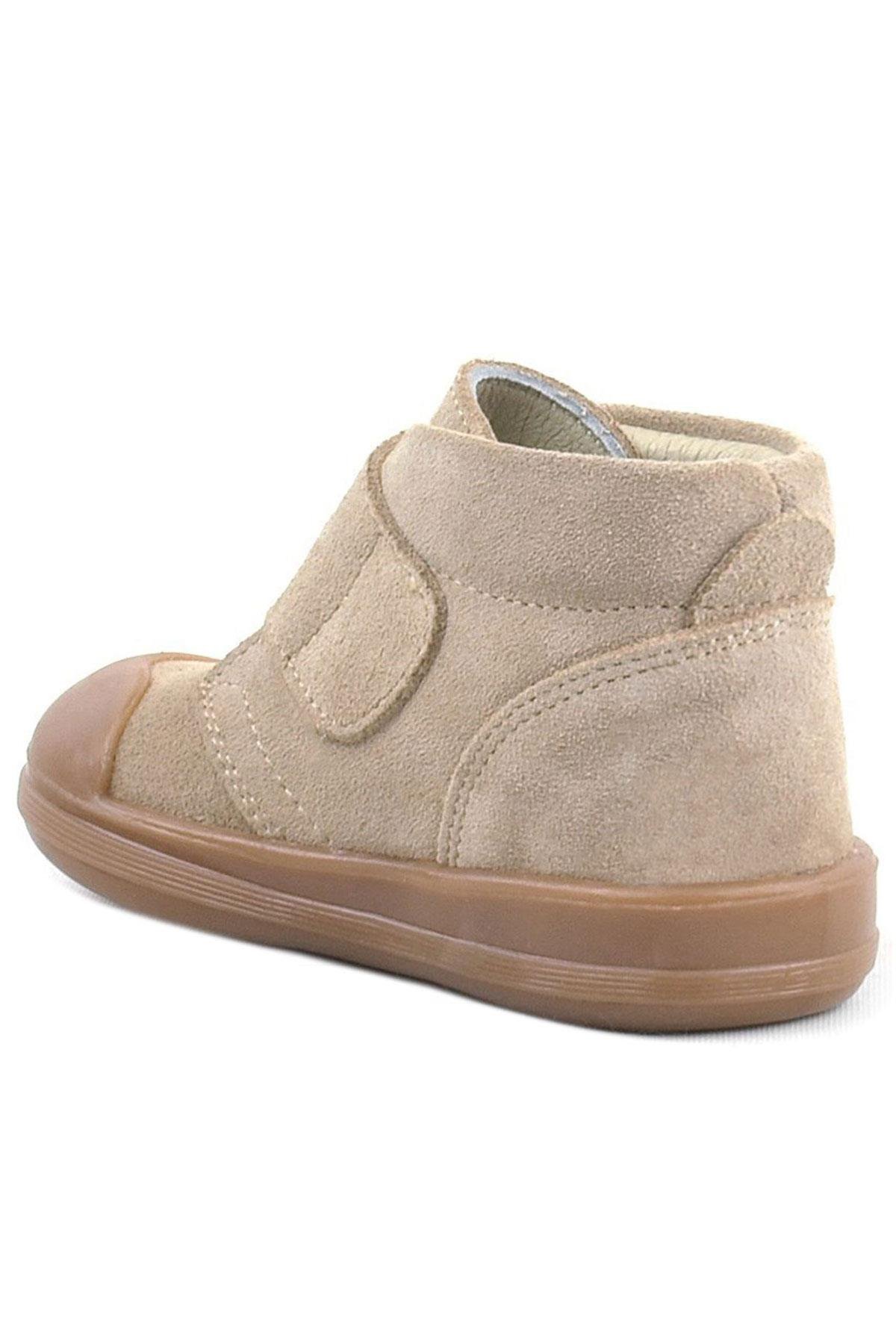 Rakerplus Yoohoo Genuine Leather Beige Unisex Baby Boots