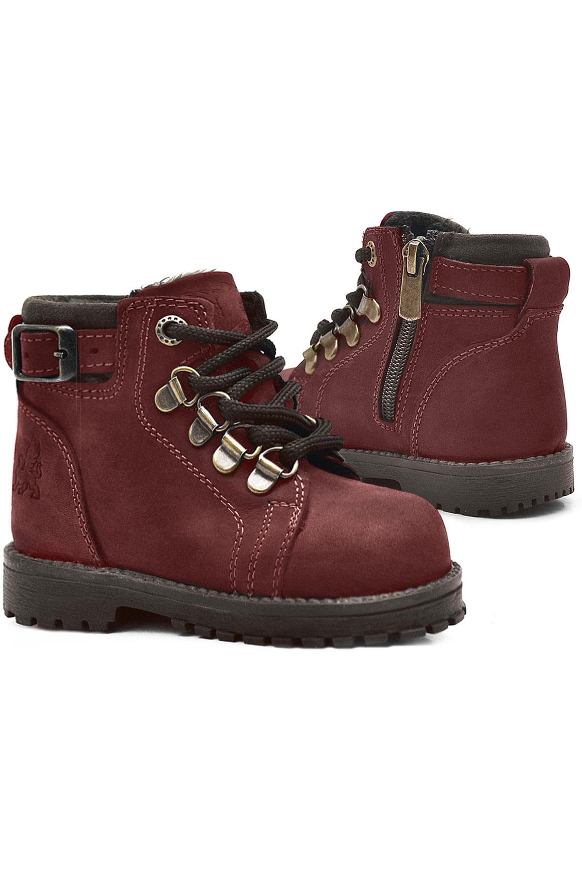 Rakerplus Griffon Genuine Leather Claret Red Baby Boot