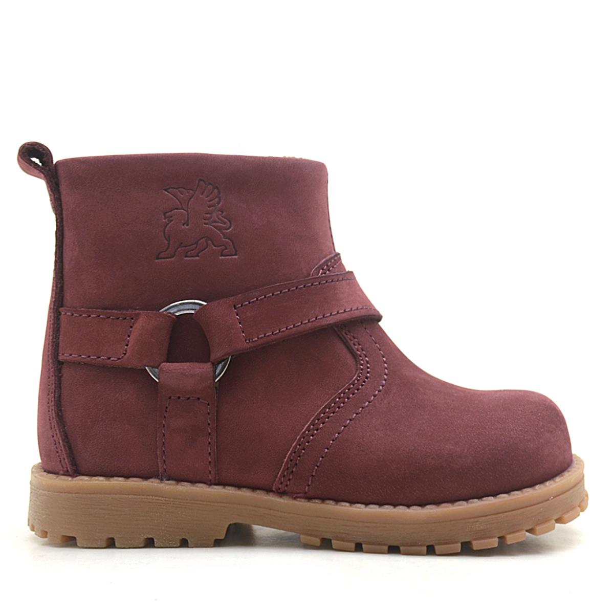 Rakerplus Zip Down Genuine Leather Furry Chiron Unisex Baby Boots