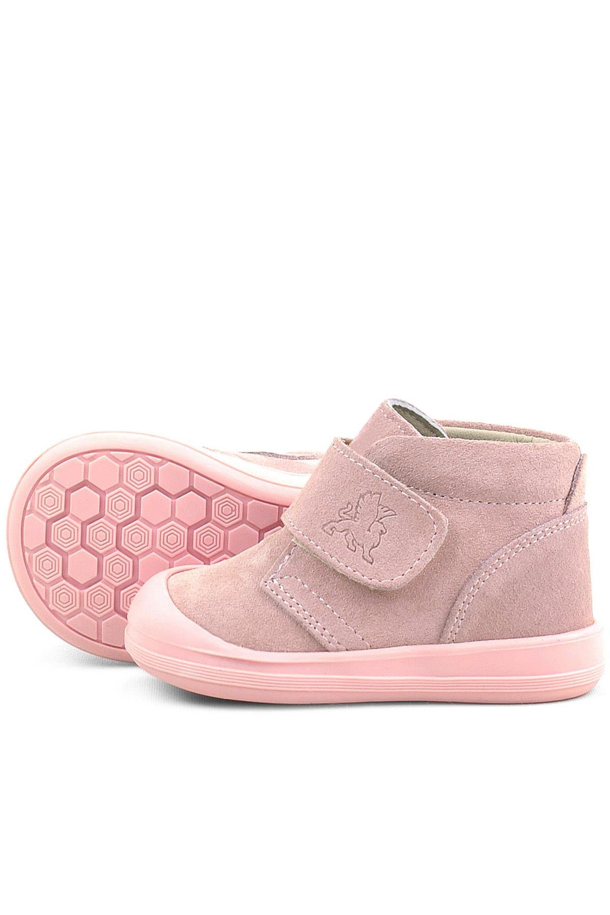 Rakerplus Yoohoo Hakiki Deri Pudra Cırtlı Kız Bebek Bot