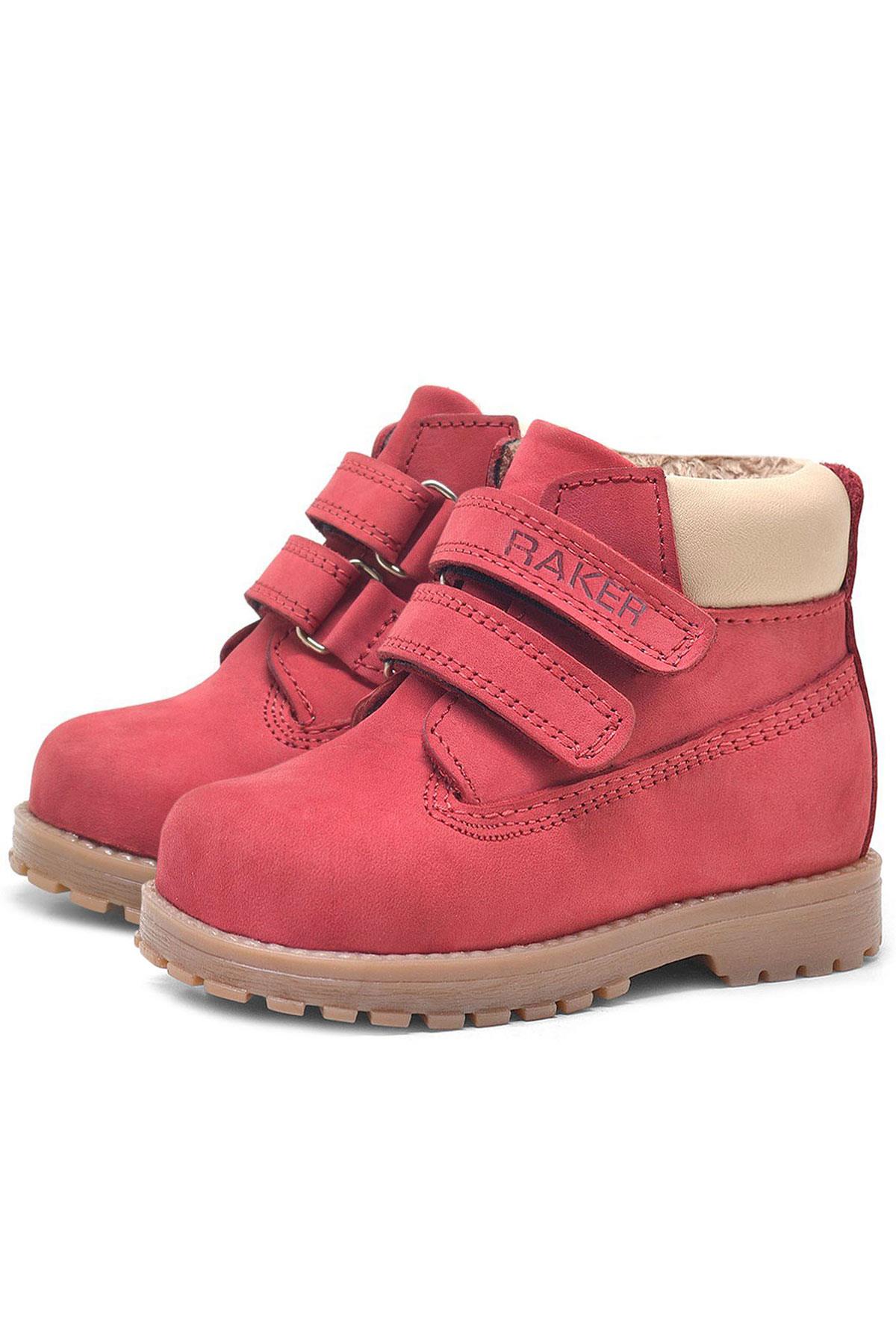 Rakerplus Genuine Leather Baby Boots Unisex Red Neson