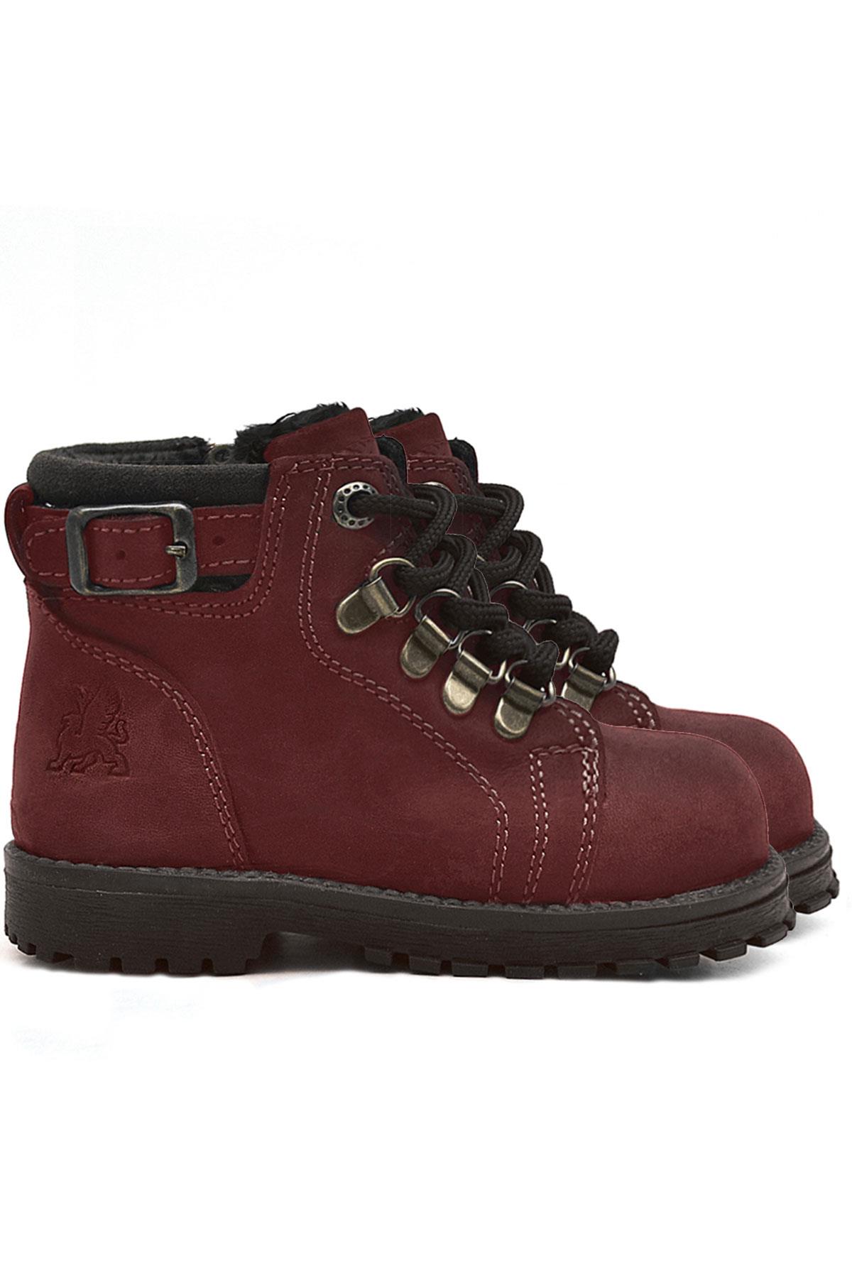 Rakerplus Griffon Genuine Leather Claret Red Baby Boot