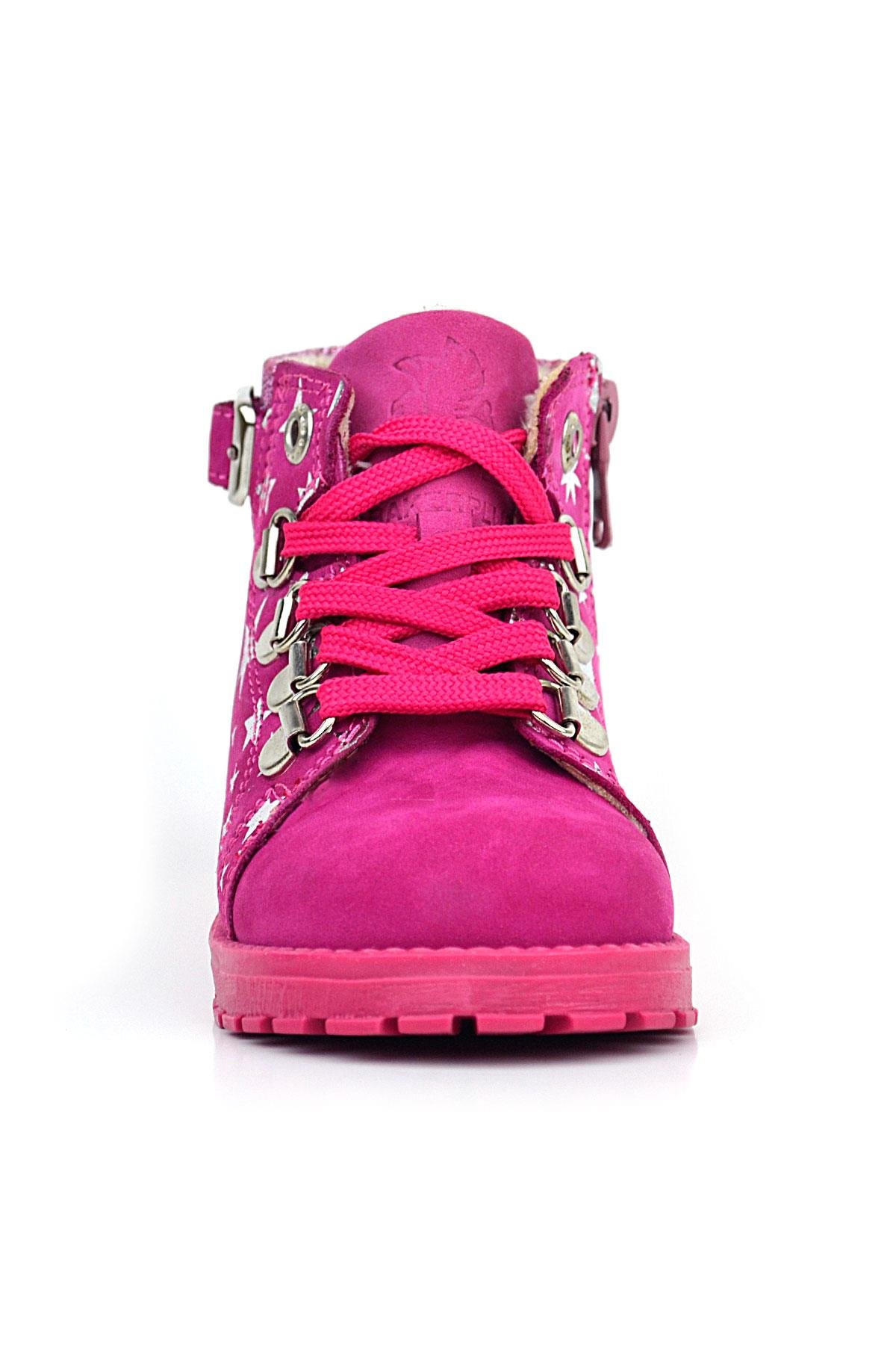 Rakerplus Griffon Hakiki Deri Fuşya Pembe Bebek Bot