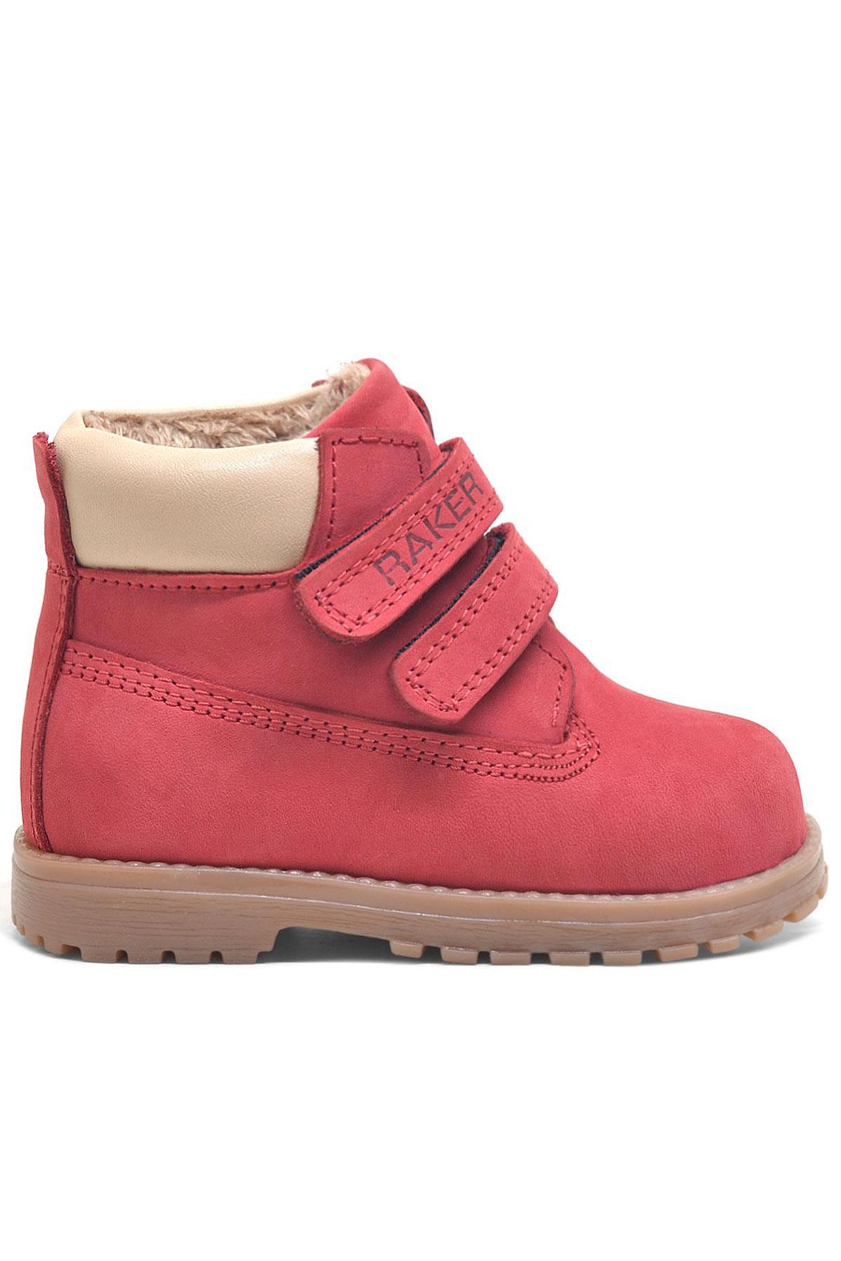 Rakerplus Genuine Leather Baby Boots Unisex Red Neson