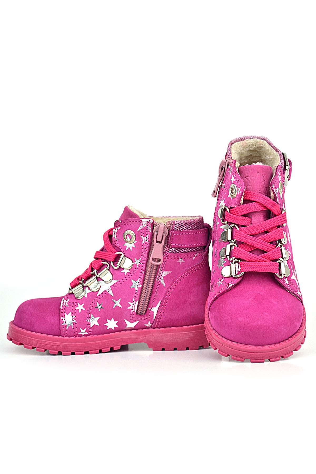 Rakerplus Griffon Hakiki Deri Fuşya Pembe Bebek Bot