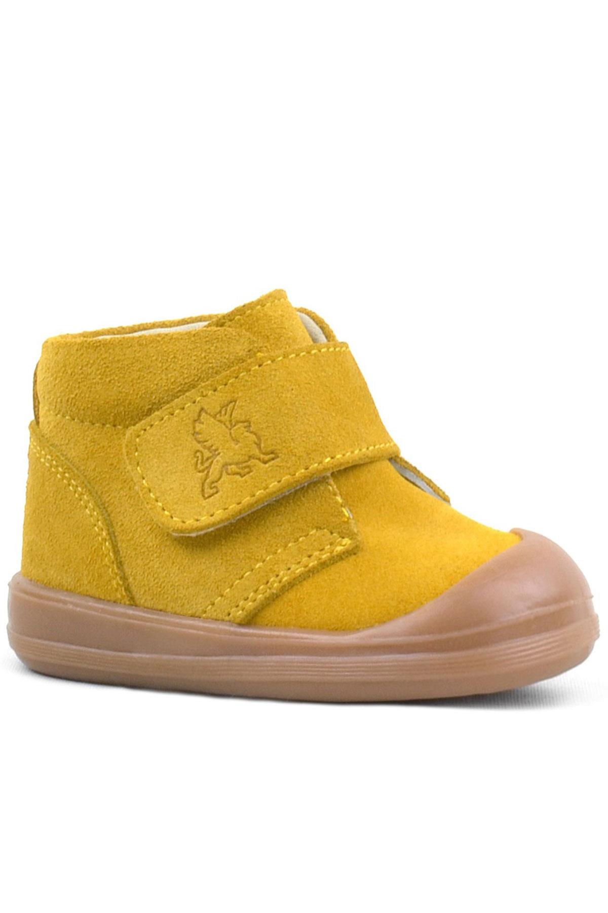 Rakerplus Yoohoo Genuine Leather Yellow Unisex Baby Boots