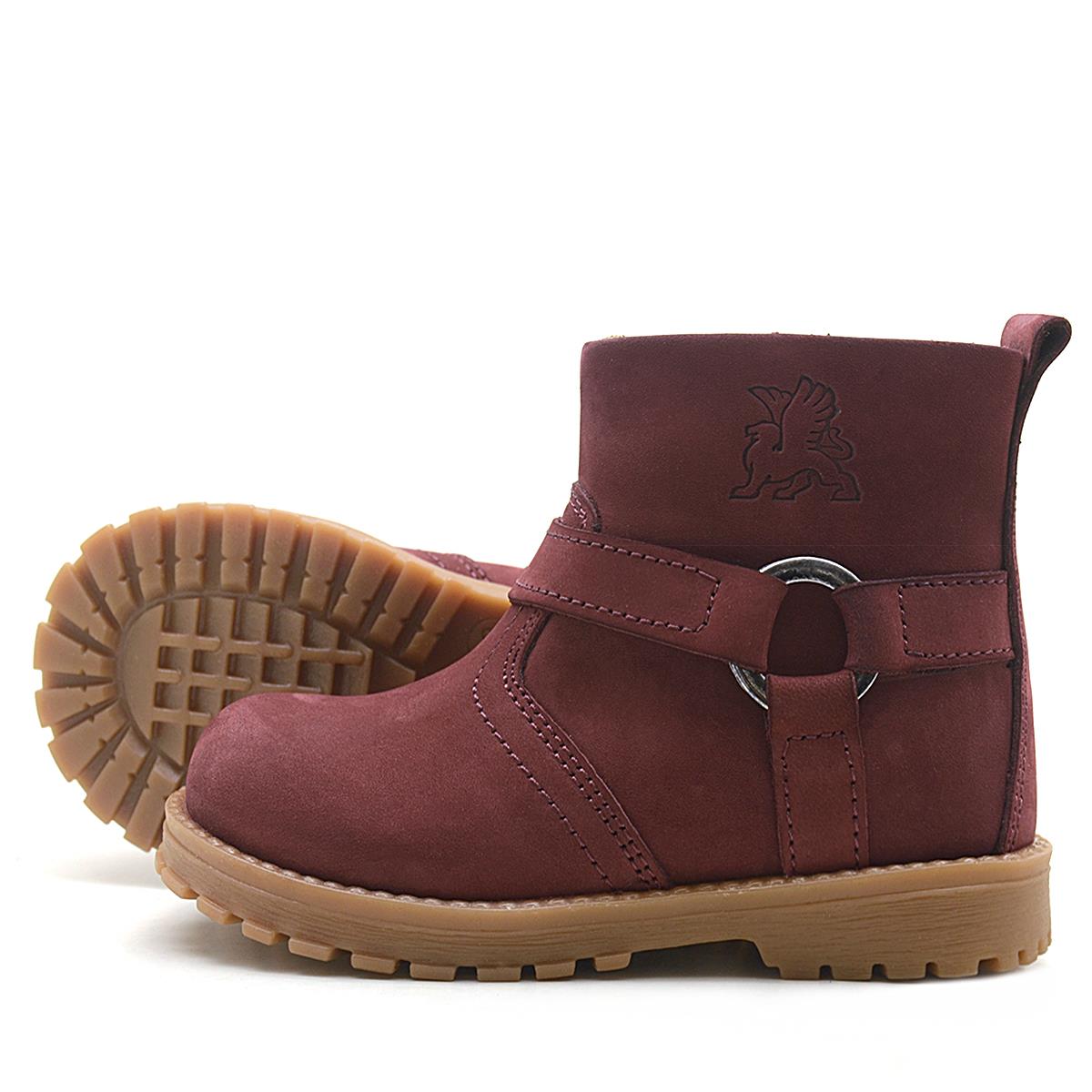 Rakerplus Zip Down Genuine Leather Furry Chiron Unisex Baby Boots