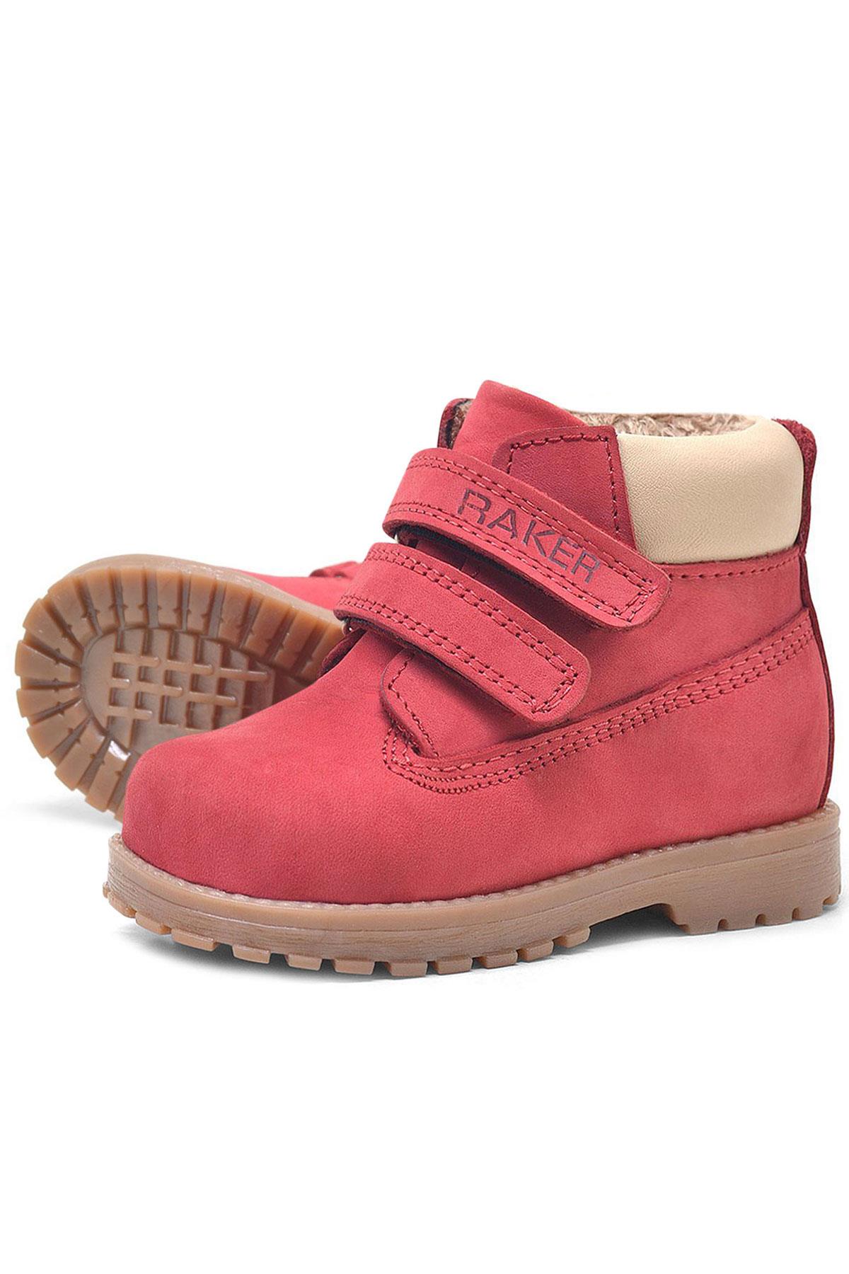 Rakerplus Genuine Leather Baby Boots Unisex Red Neson