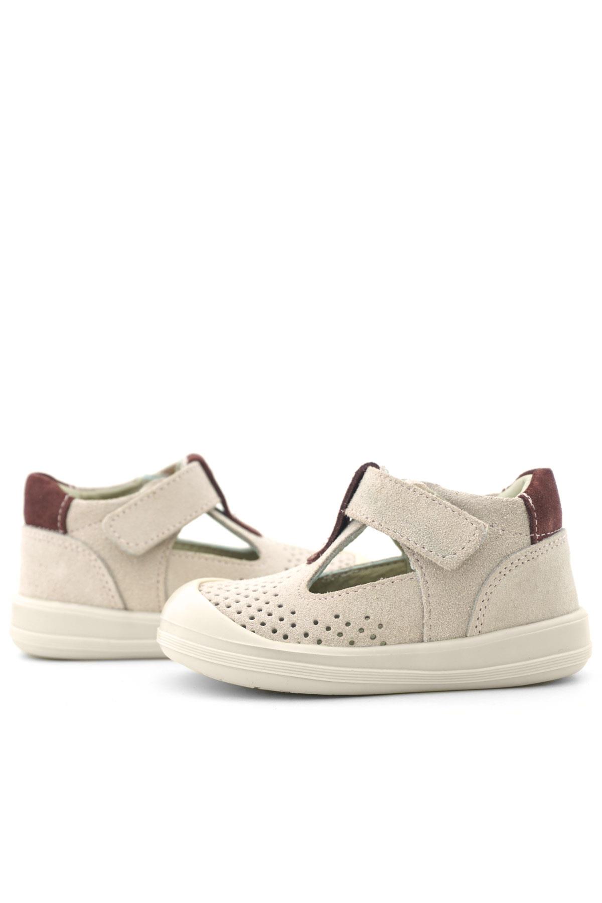 Rakerplus Shaun Hakiki Deri Lila Mor Cırtlı Anatomik Bebek Sandalet