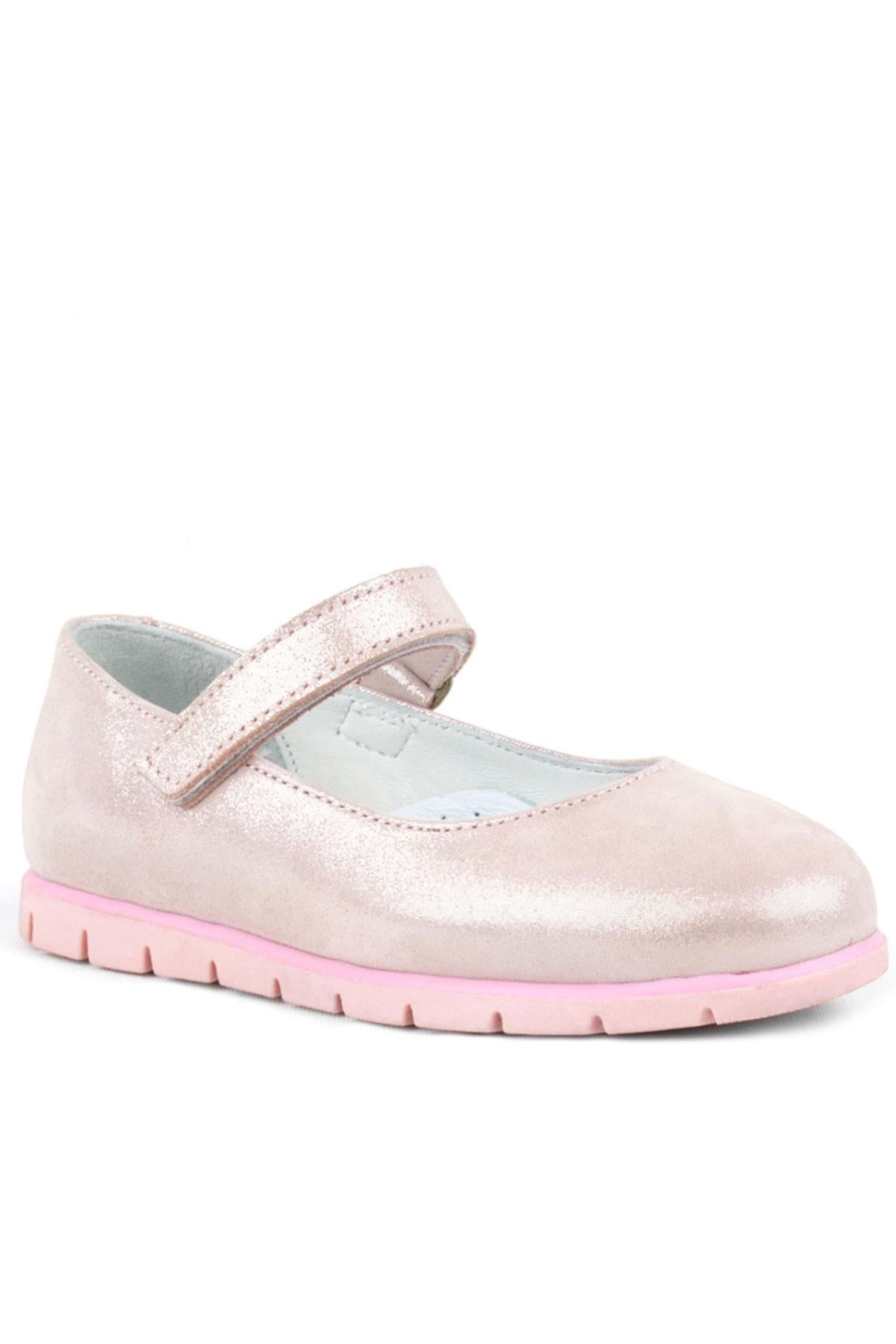 Rakerplus Genuine Leather Pink Ballerina Girls Flat Shoes