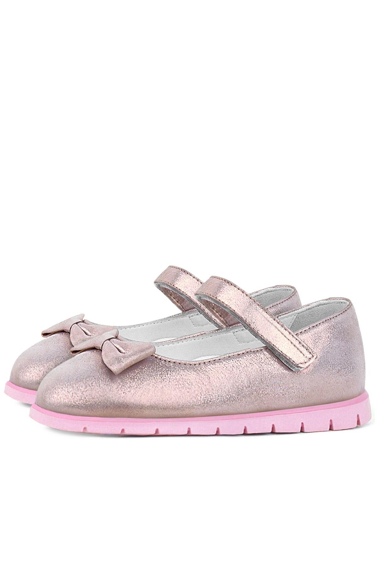 Rakerplus Genuine Leather Pink Banded Babettestes For Girls