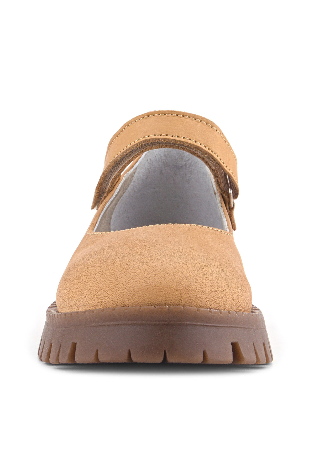 Doğal Gerçek Deri Vizon Kız Çocuk Babet Ayakkabı