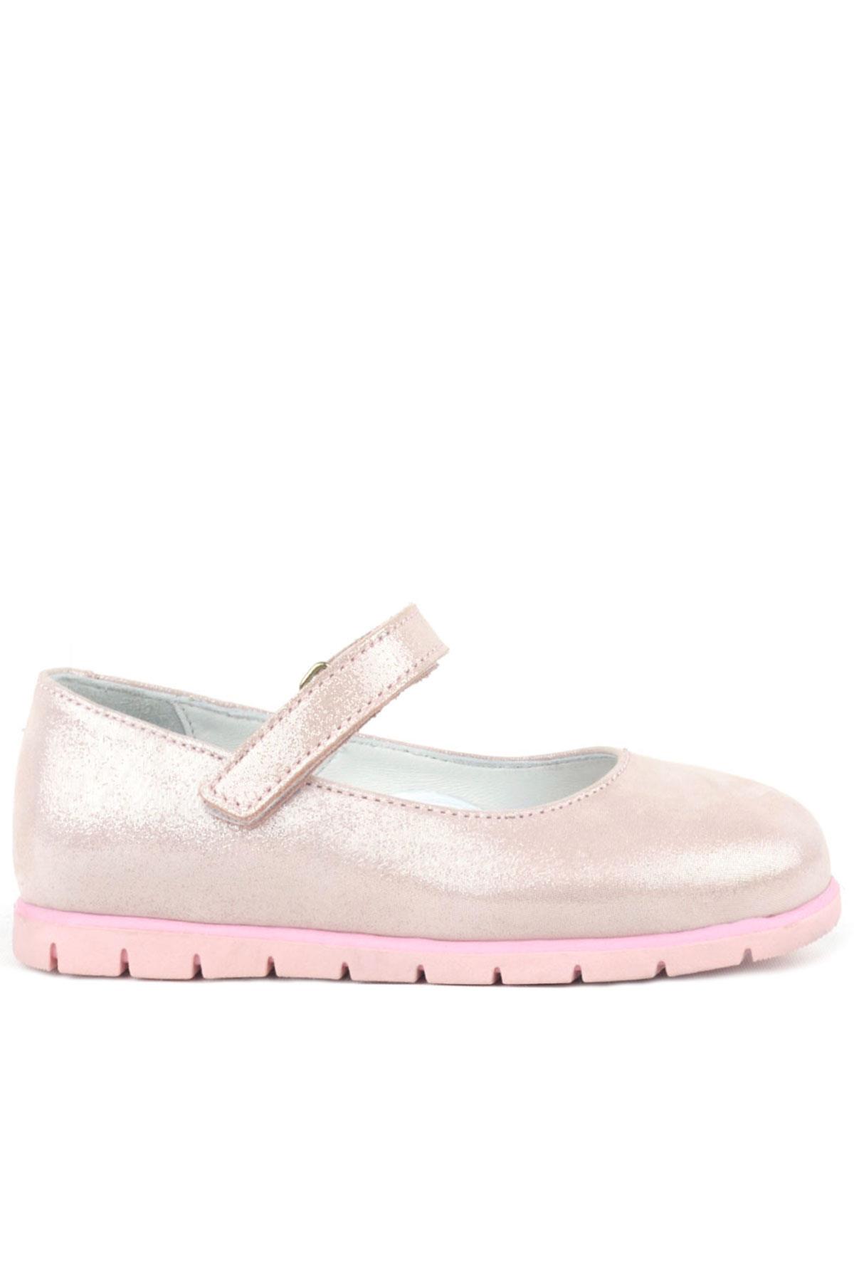 Rakerplus Genuine Leather Pink Ballerina Girls Flat Shoes