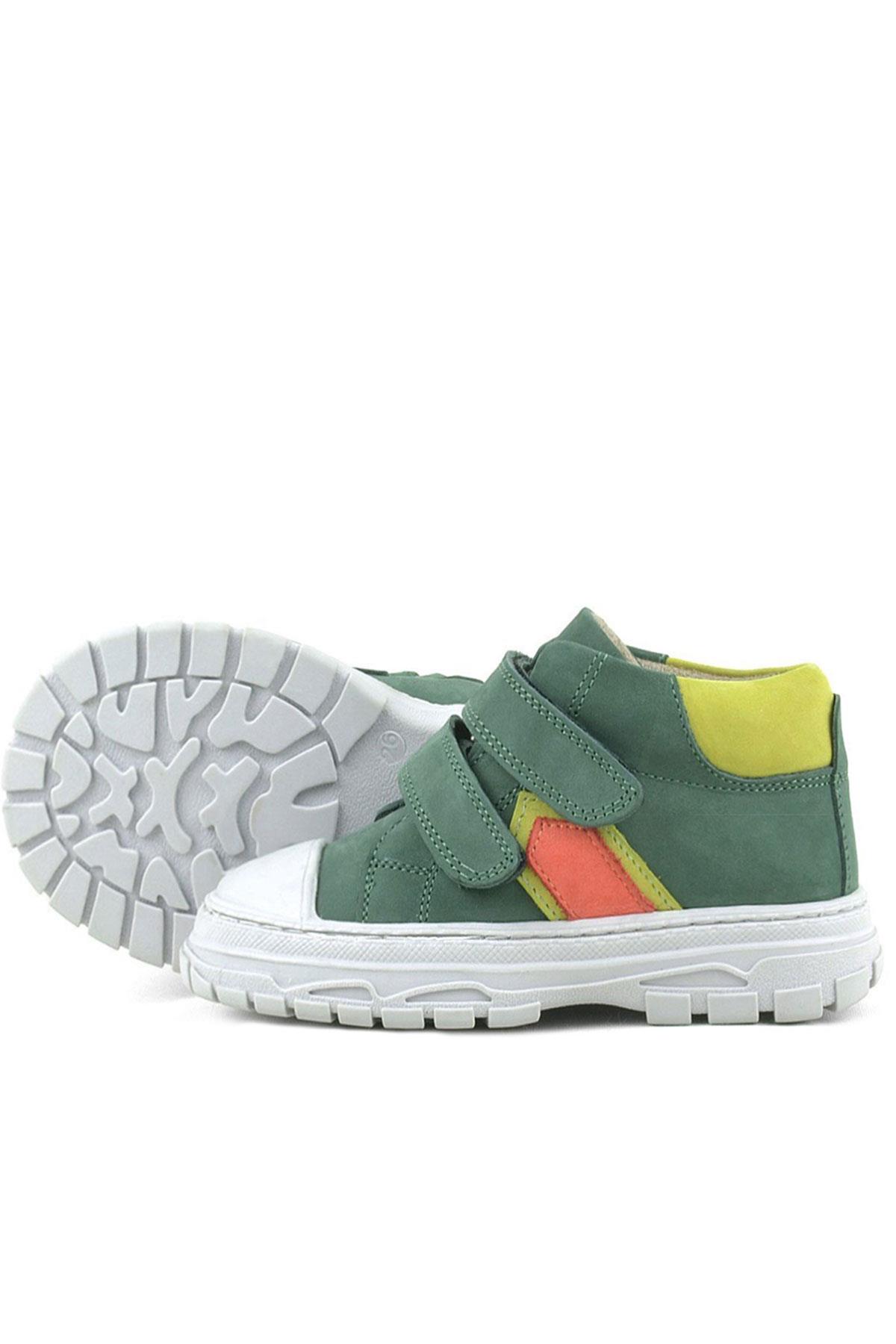 Rakerplus Tails Genuine Leaher Green Kids Sport Boots
